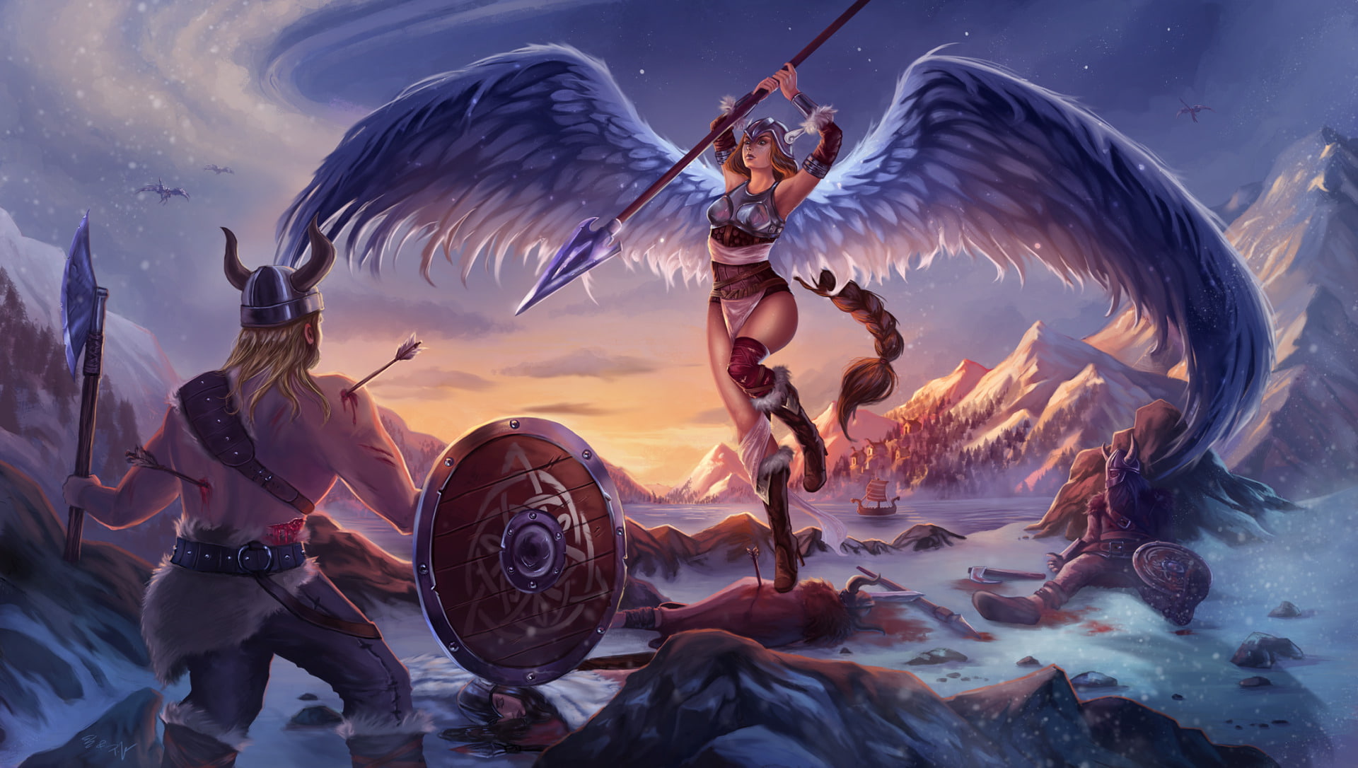 Fantasy, 1080P, Valkyrie, HD Wallpaper