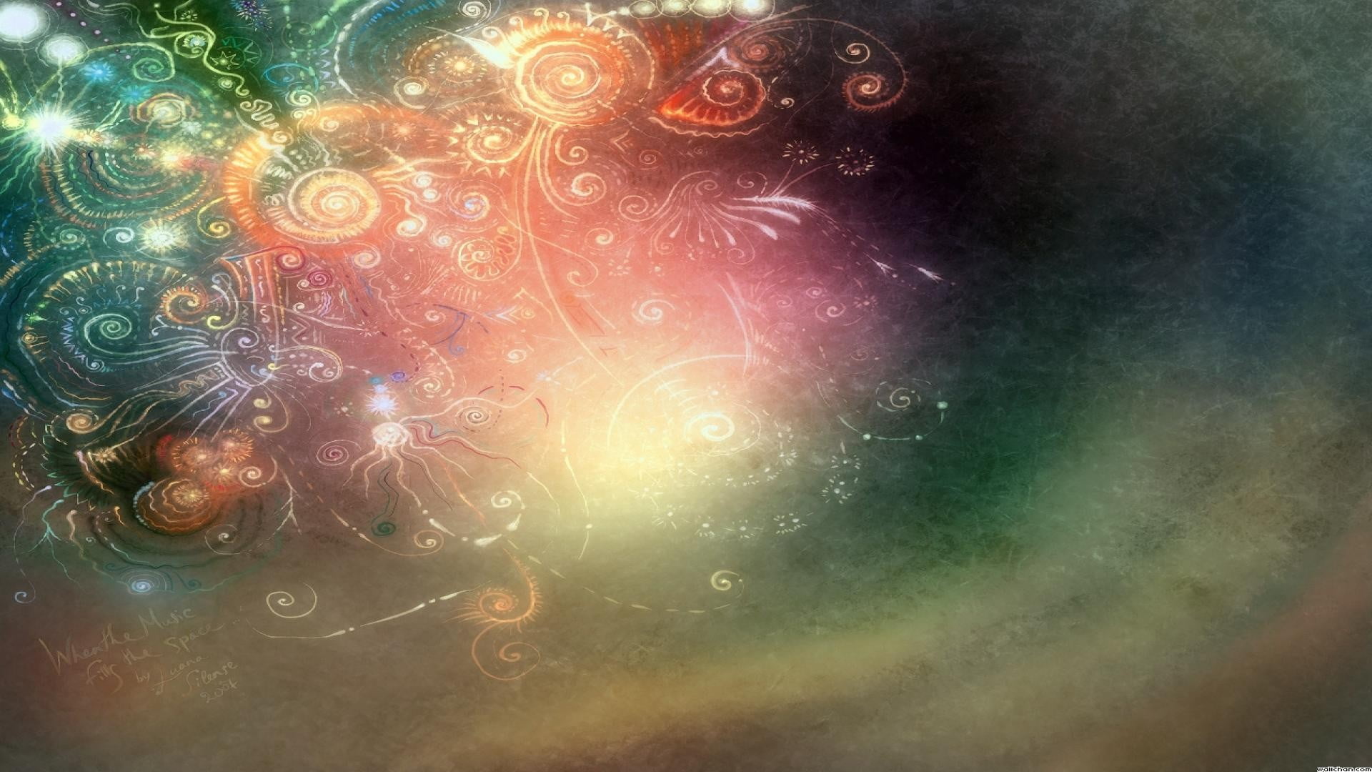 multi colored, beauty in nature, backgrounds, digital, bubble, nature, 1080P, digital art, pattern, abstract, lens flare, indoors, full frame, creativity, HD Wallpaper