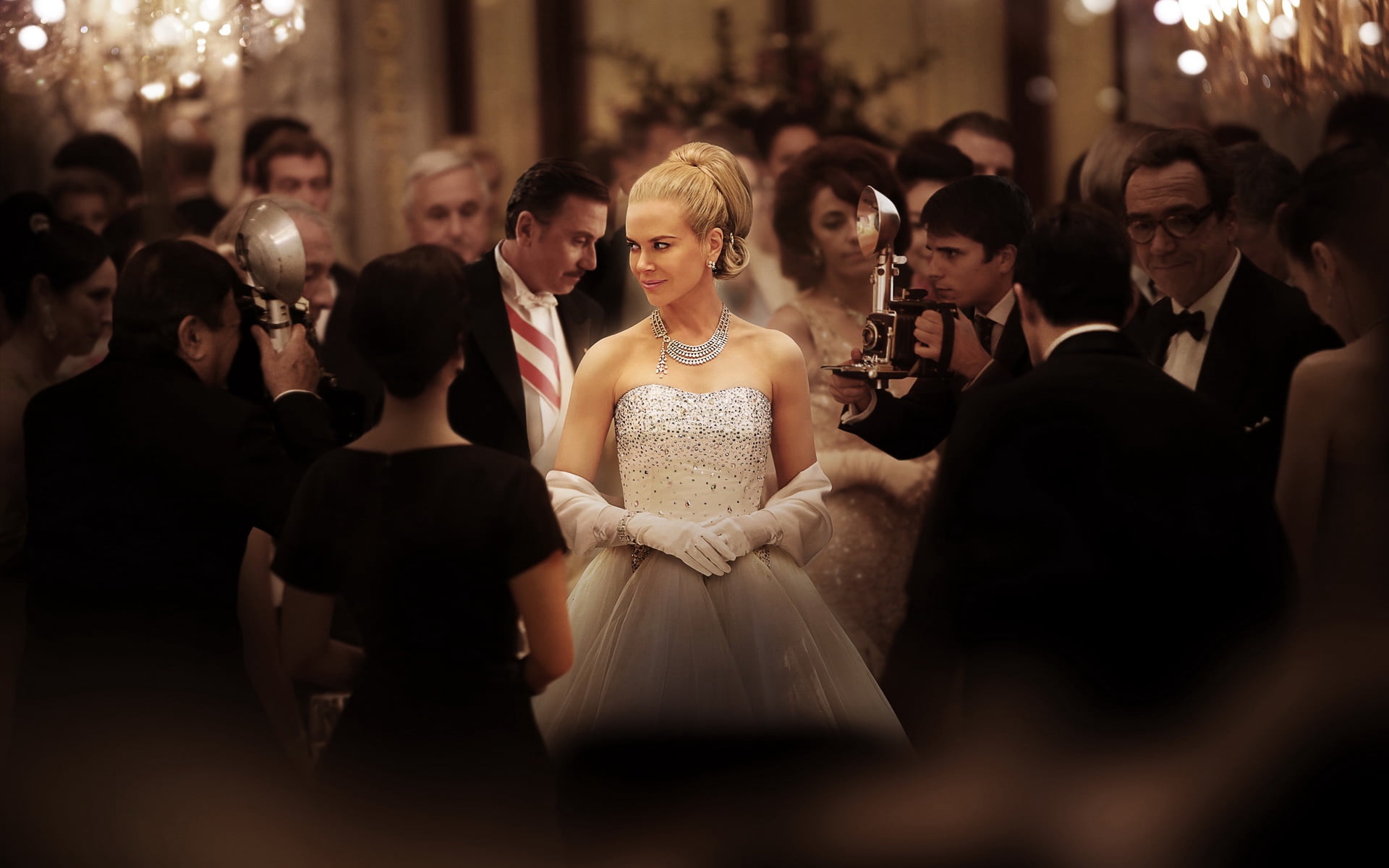 dress, elegance, formalwear, emotion, men, gown, people, happiness, newlywed, event, celebration, ball, s, couple - relationship, real people, 2014, married, HD Wallpaper