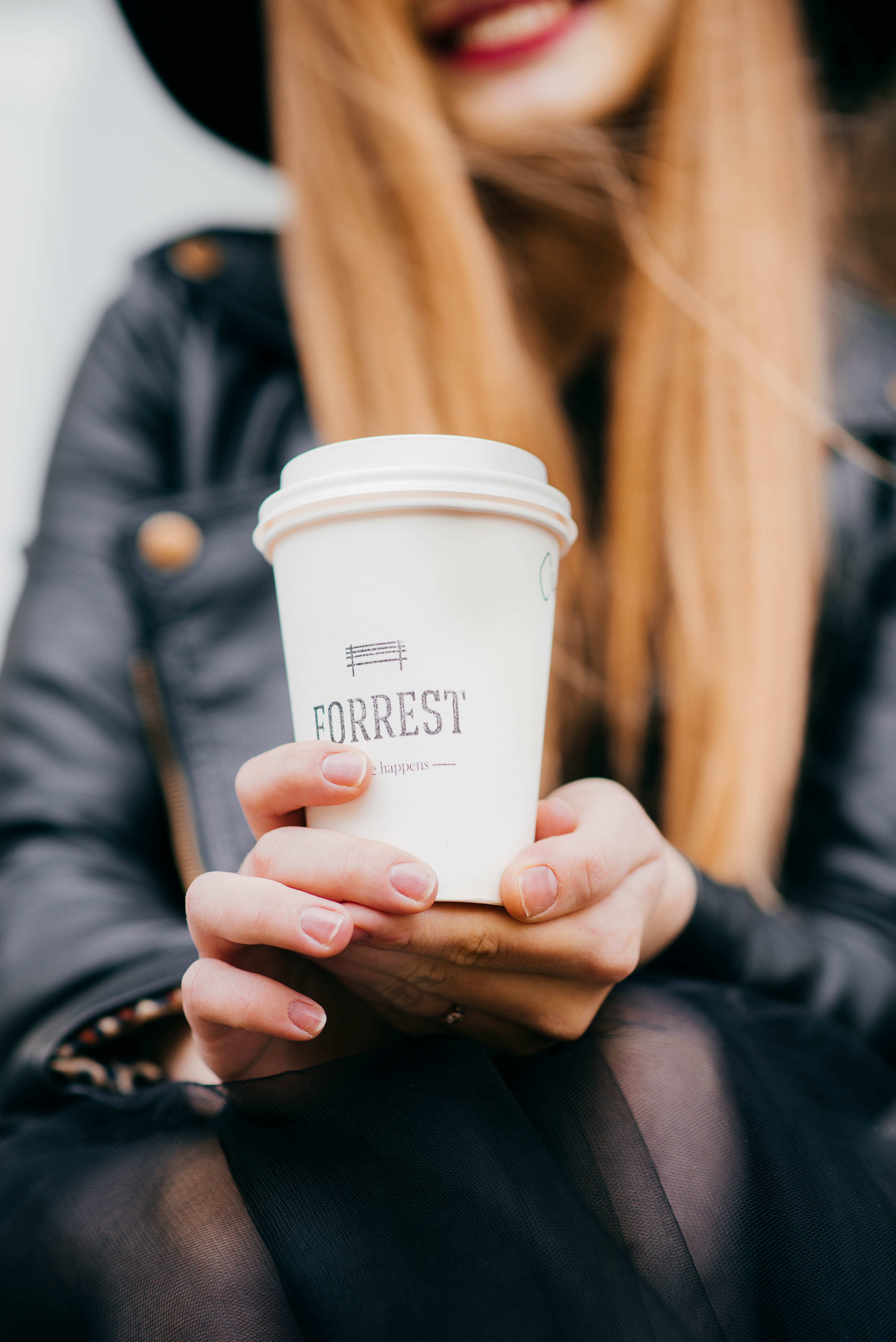 5K, focus on foreground, caucasian Ethnicity, one Person, nail, one woman only, coffee, only women, one young woman only, food and drink, young Adult, Phone HD Wallpaper