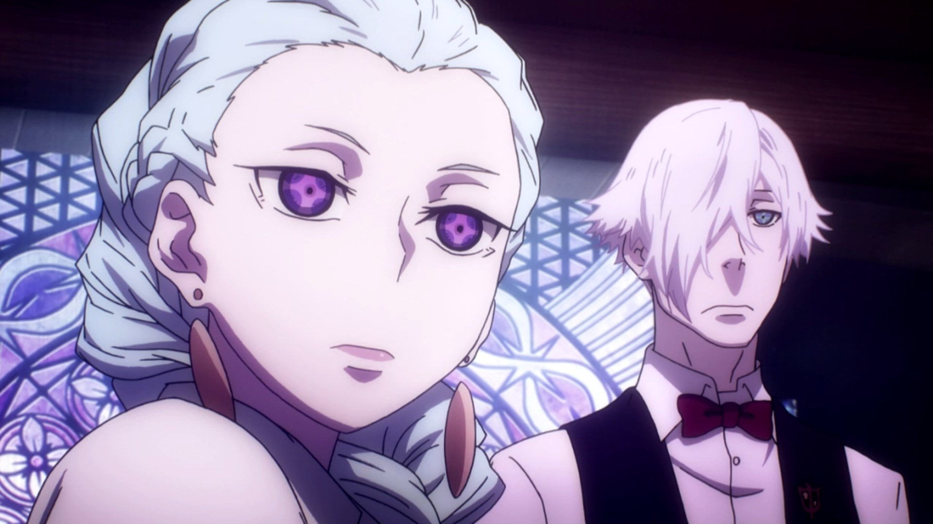 Aqua Hair, close-up, Anime, representation, headshot, indoors, human face, women, White Hair, portrait, Death Parade, young women, costume, people, Braid, HD Wallpaper