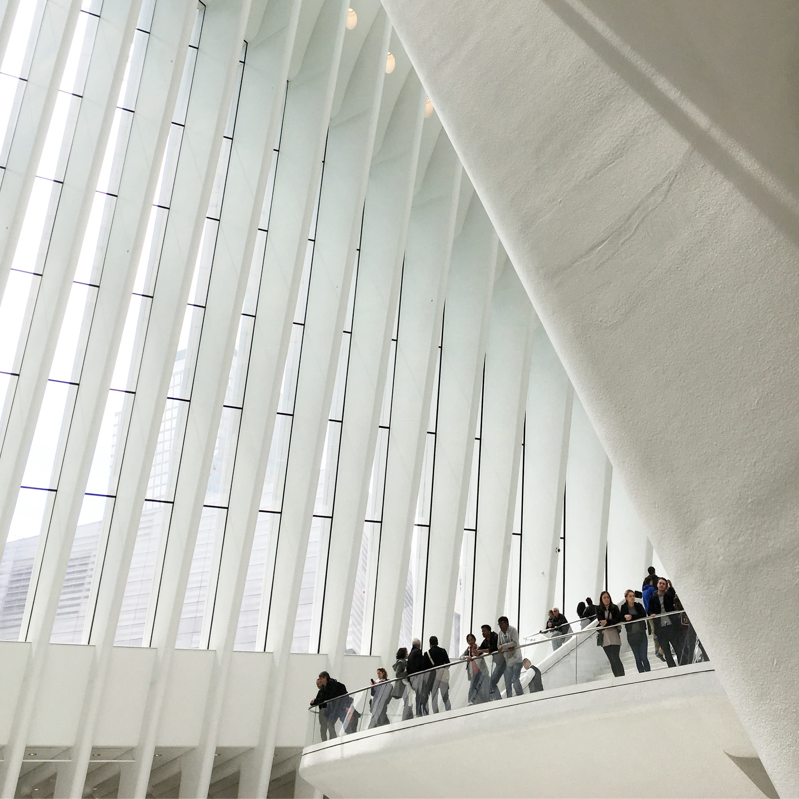 walking, built structure, lifestyles, group of people, ceiling, women, tourism, new york, modern, leisure activity, oculus, architectural column, travel, Phone HD Wallpaper
