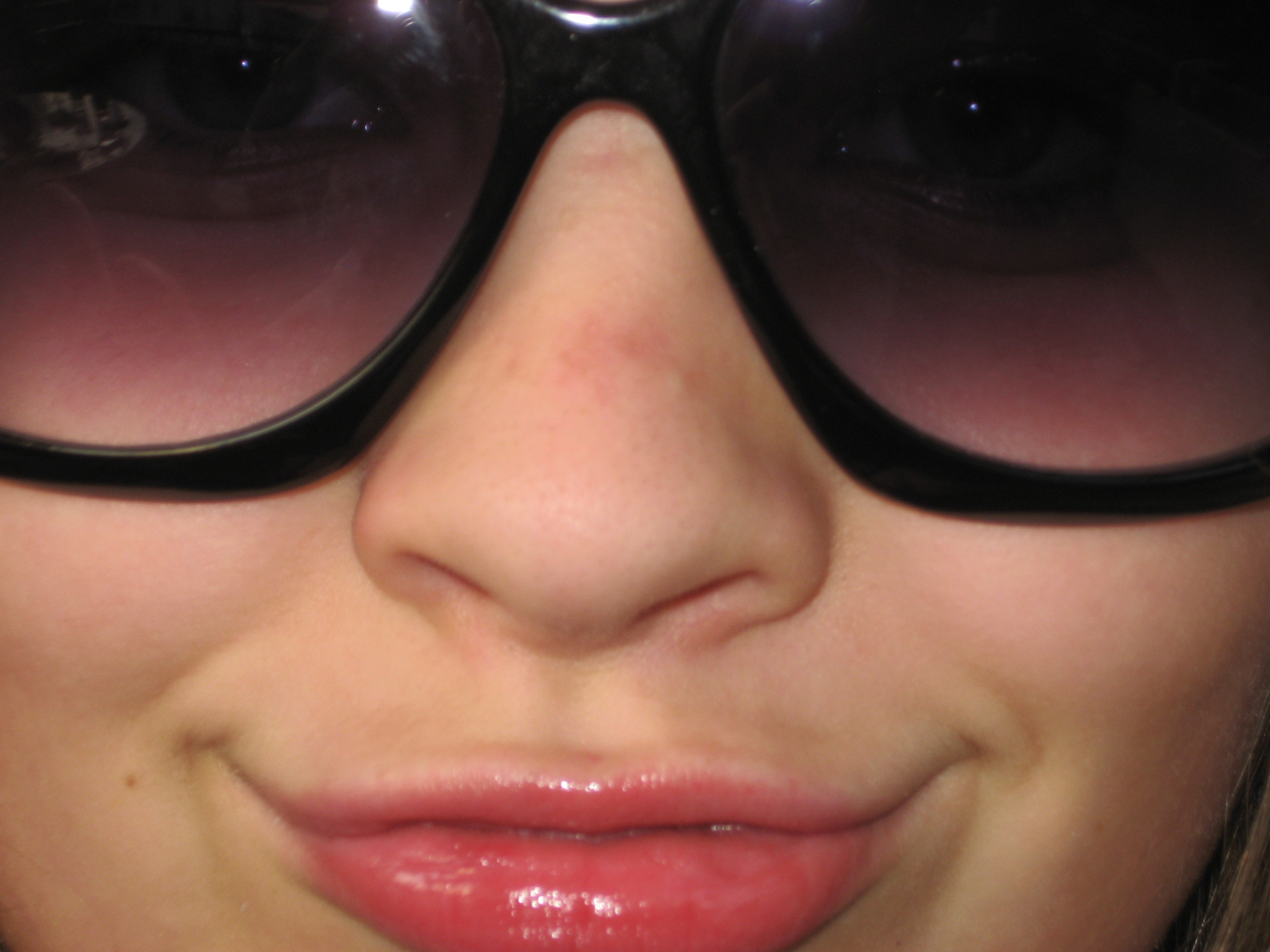 nose, human lips, front view, lifestyles, headshot, one person, human body part, fashion, sun glasses, mouth, hidden, indoors, sunglasses, women, laugh, HD Wallpaper