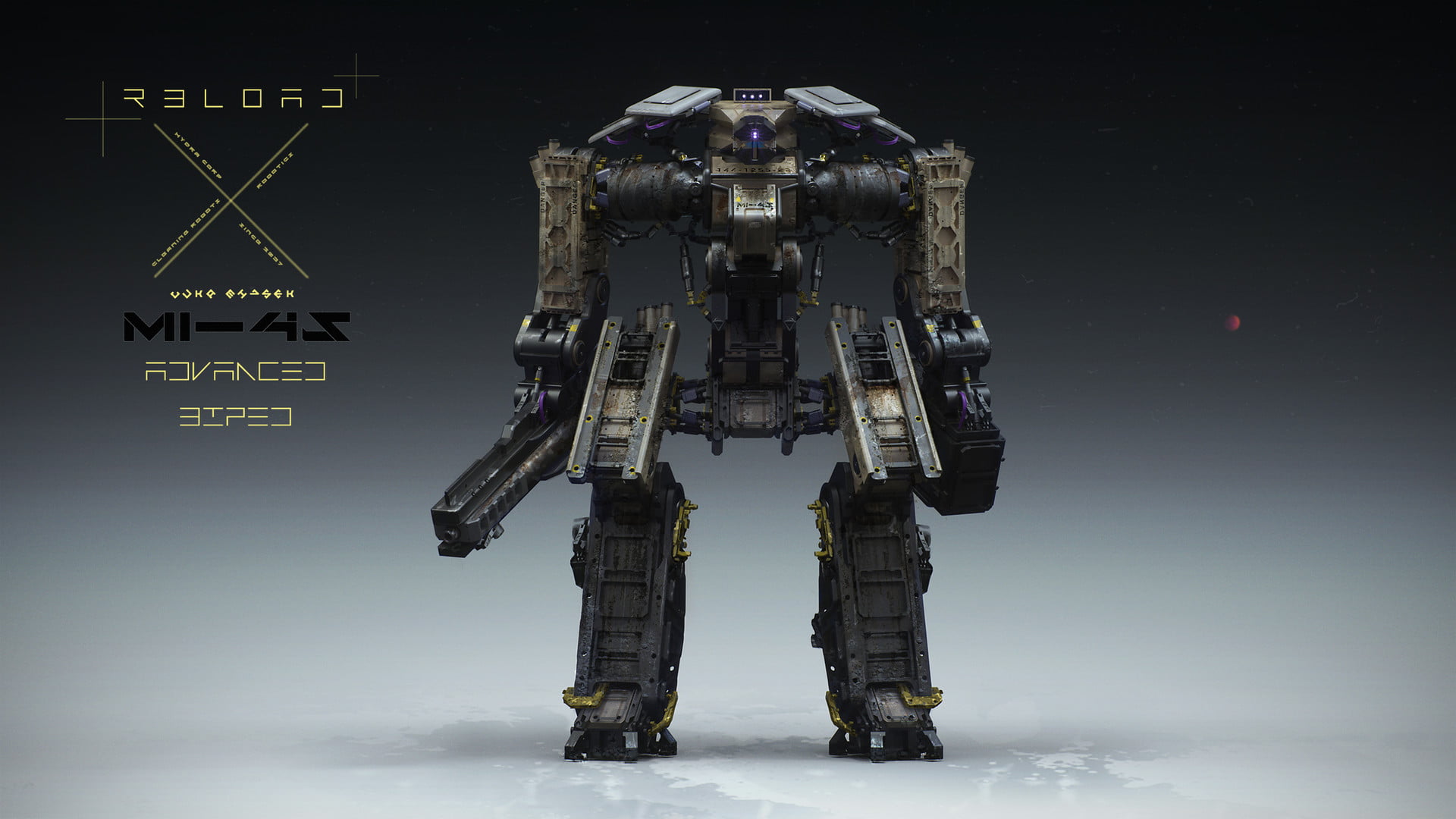 Luka Mivsek, 1080P, robotics, mech, HD Wallpaper