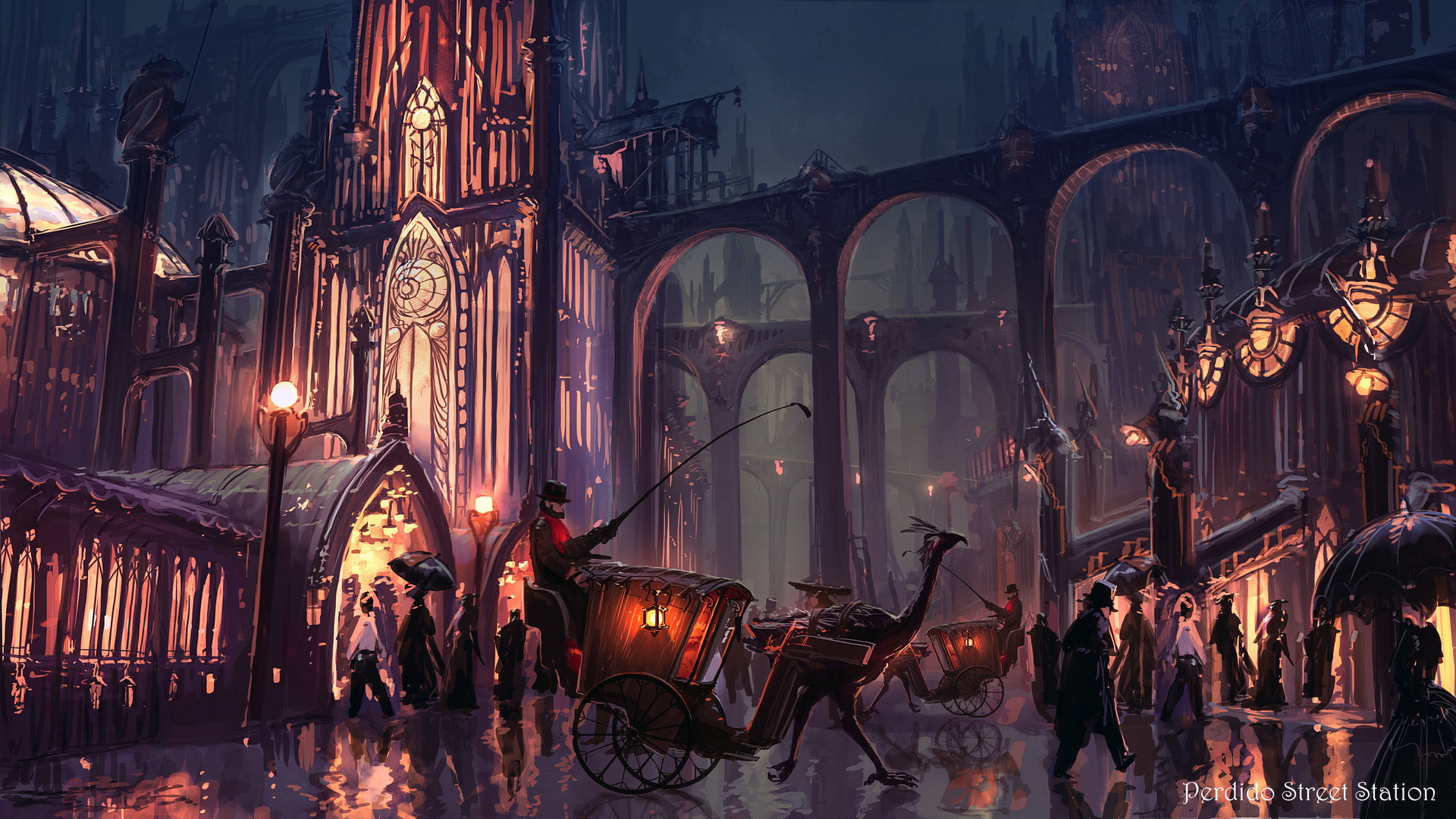 fantasy Art, Cityscape, digital art, Thomas Chamberlain, Keen, 1080P, HD Wallpaper