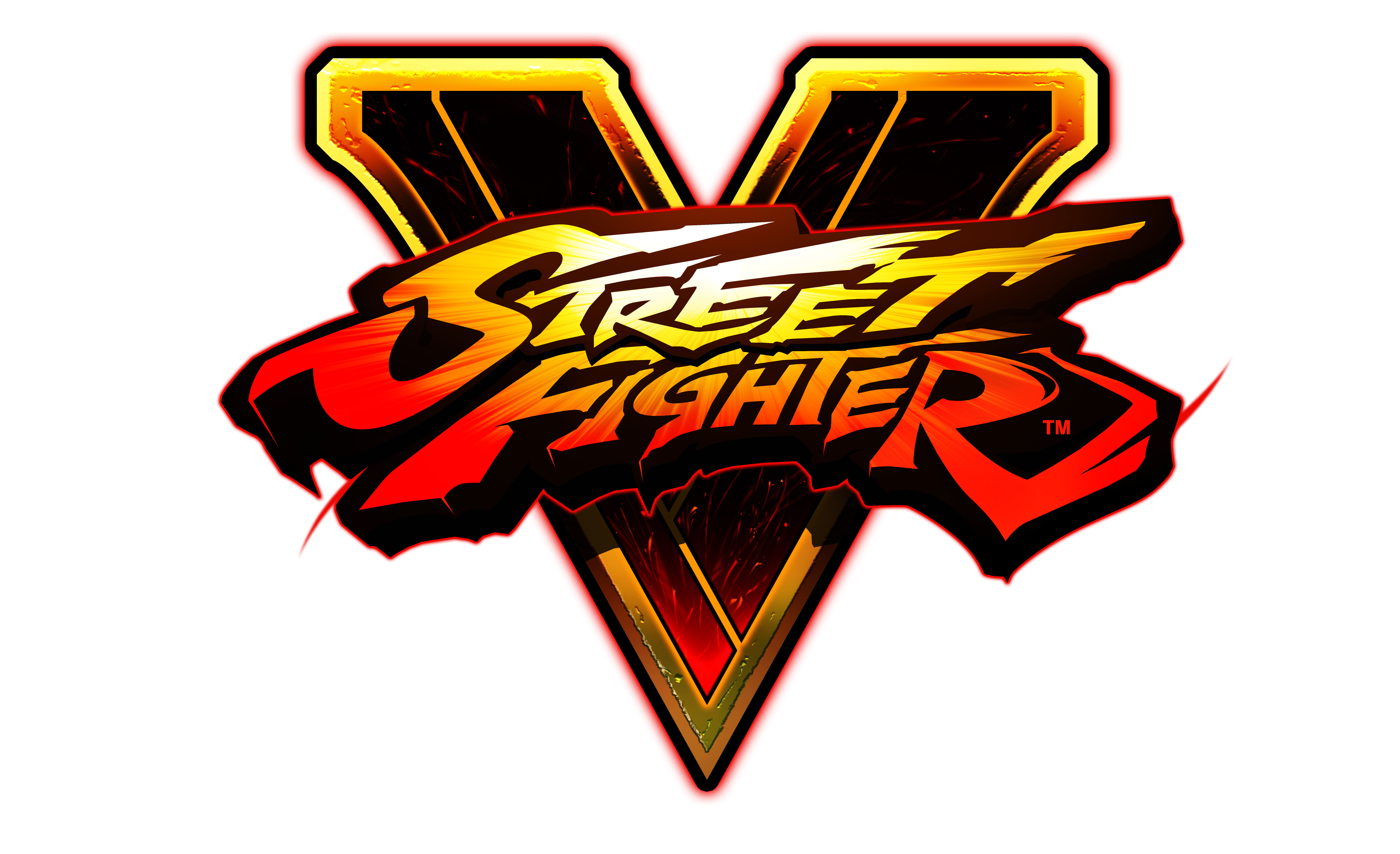4K, 8K, 8K, Street Fighter V, Logo, HD Wallpaper