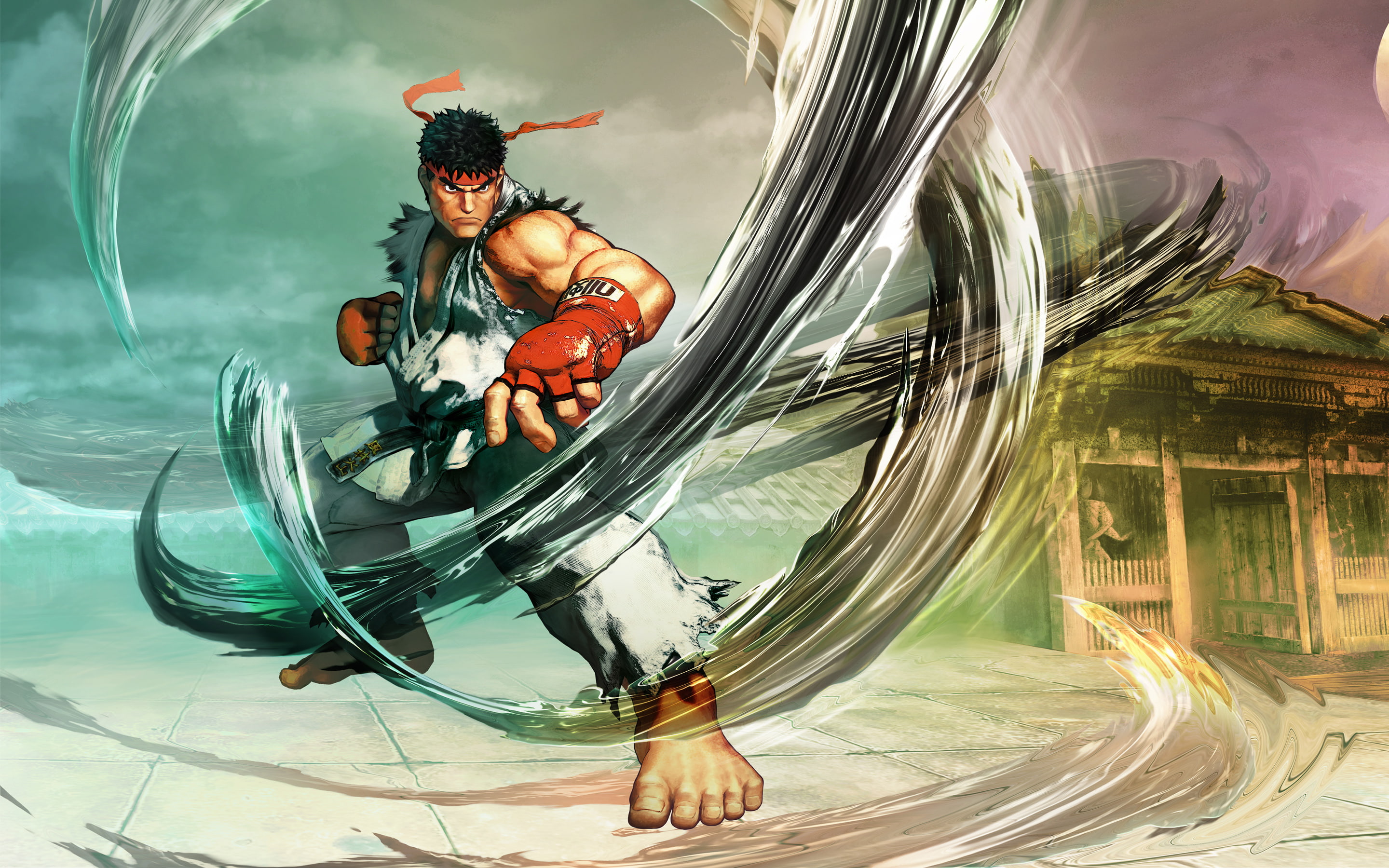 ryu, 2K, fighter, v, street, HD Wallpaper