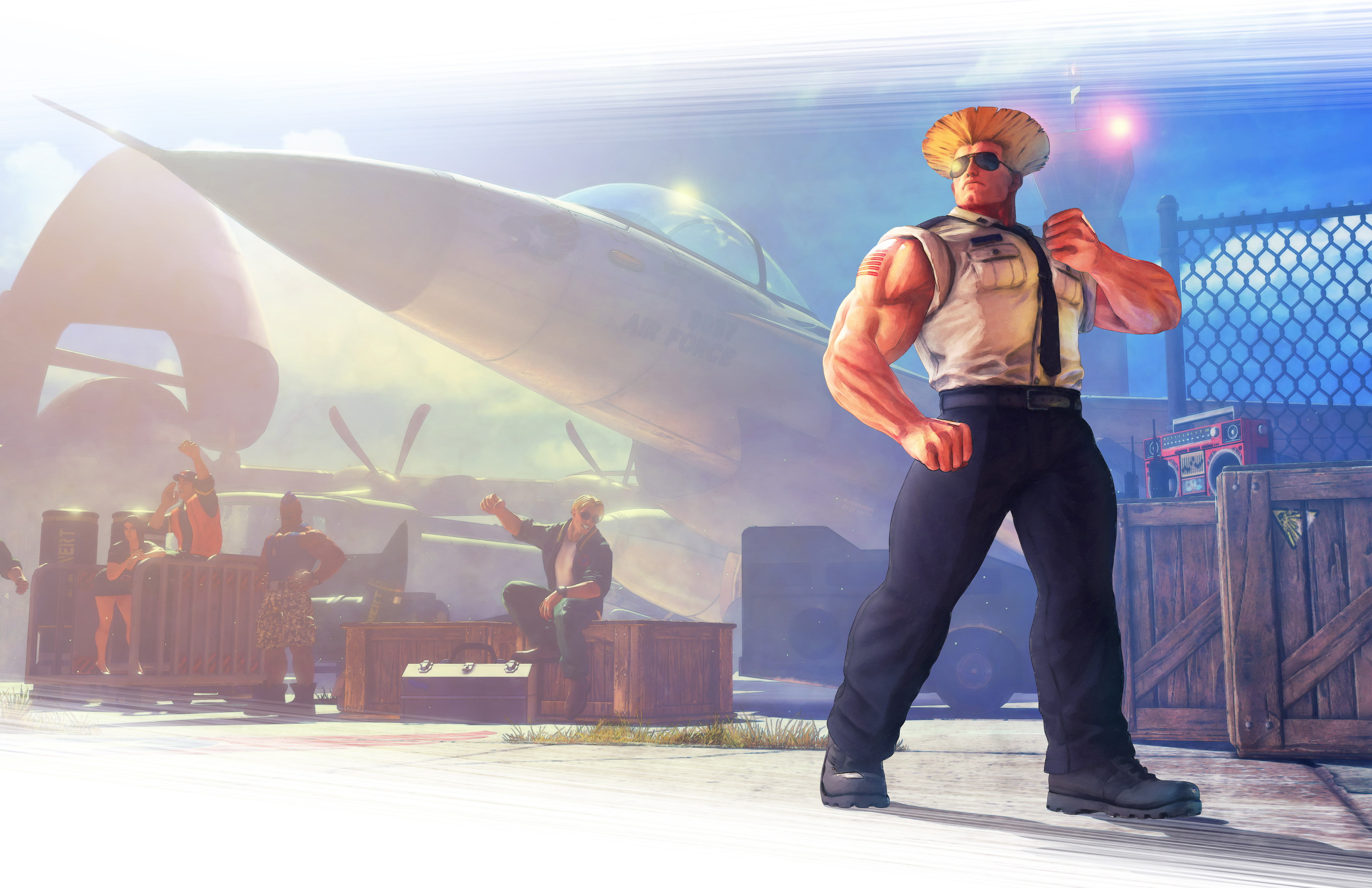 5K, Street Fighter V, Guile, HD Wallpaper