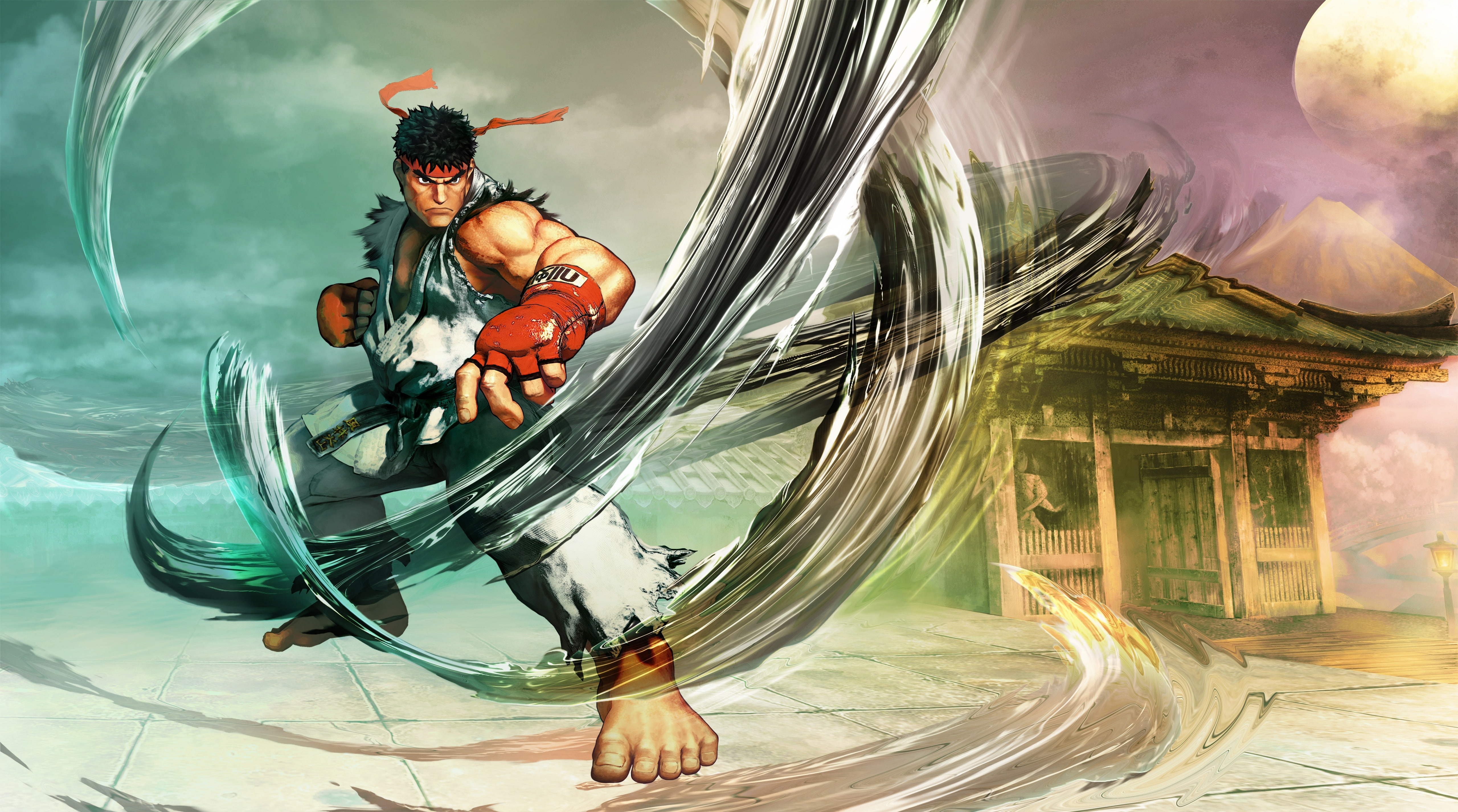 fighter, StreetFighterV, water, Fighting, sculpture, Street Fighter, architecture, craft, art and craft, 5K, no people, video, glass - material, Game, HD Wallpaper