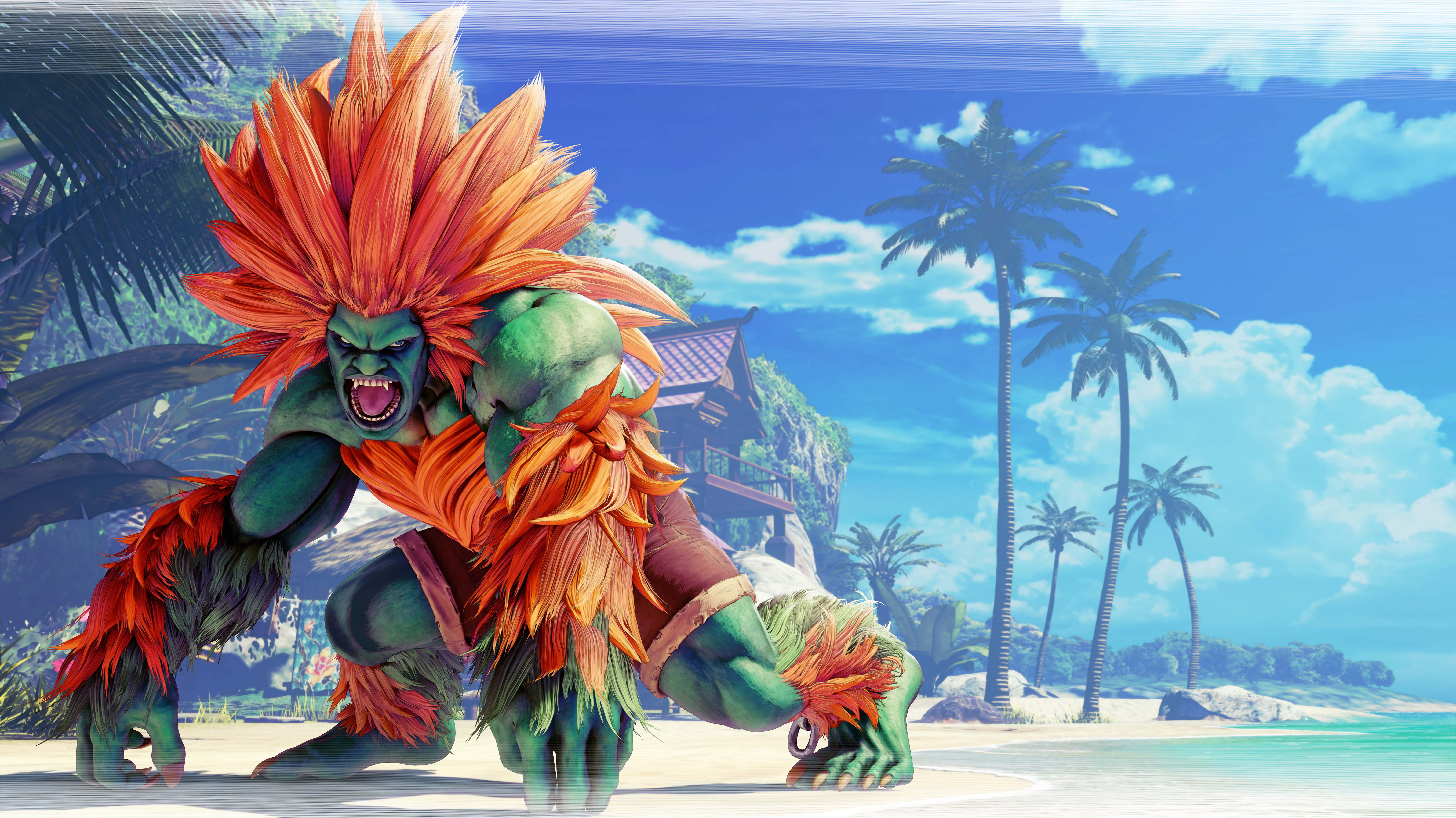 v, k, Blanka, Fighter, Street, 8K, HD Wallpaper