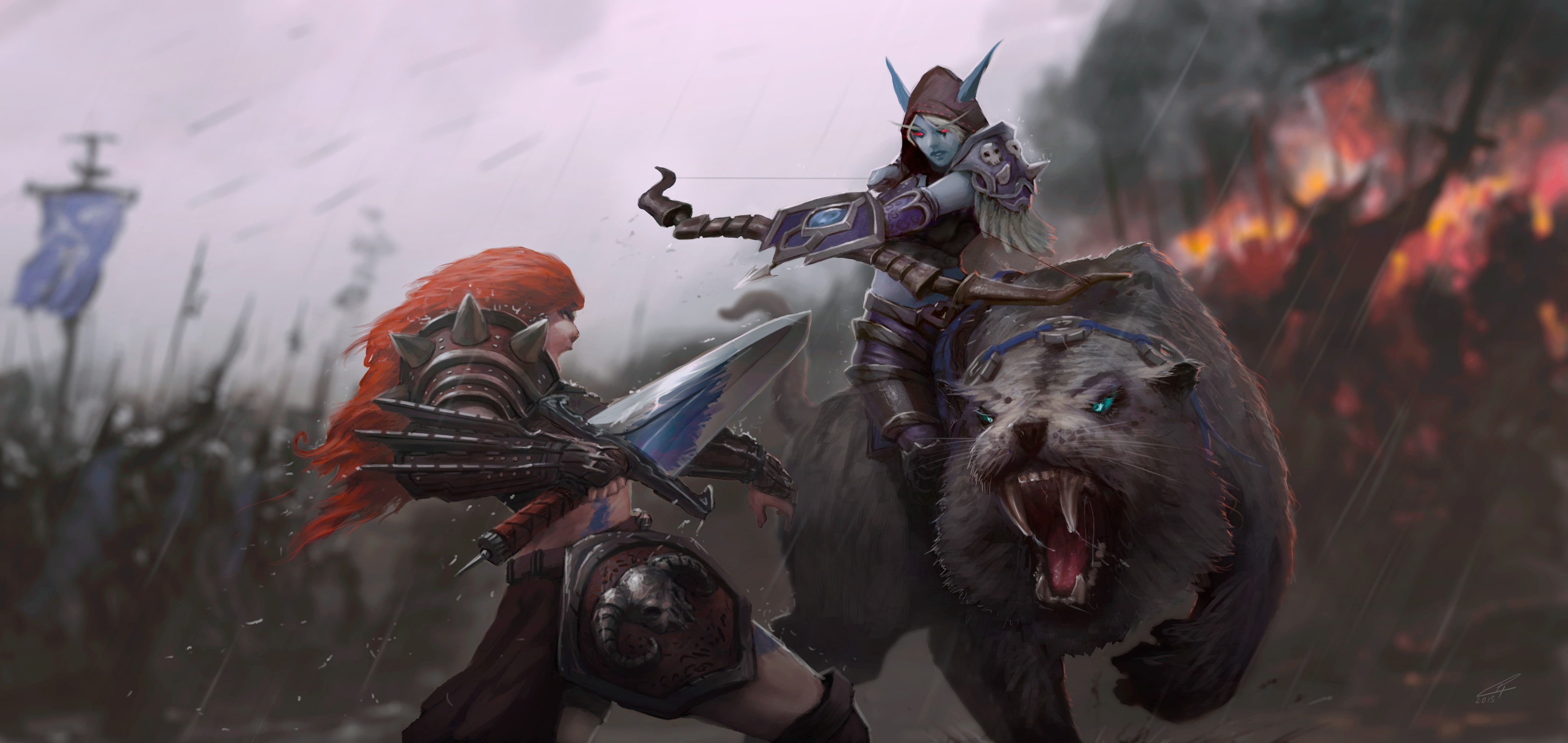Sylvanas Windrunner, 4K, warrior, Sonya (Heroes of the Storm), heroes of the storm, HD Wallpaper
