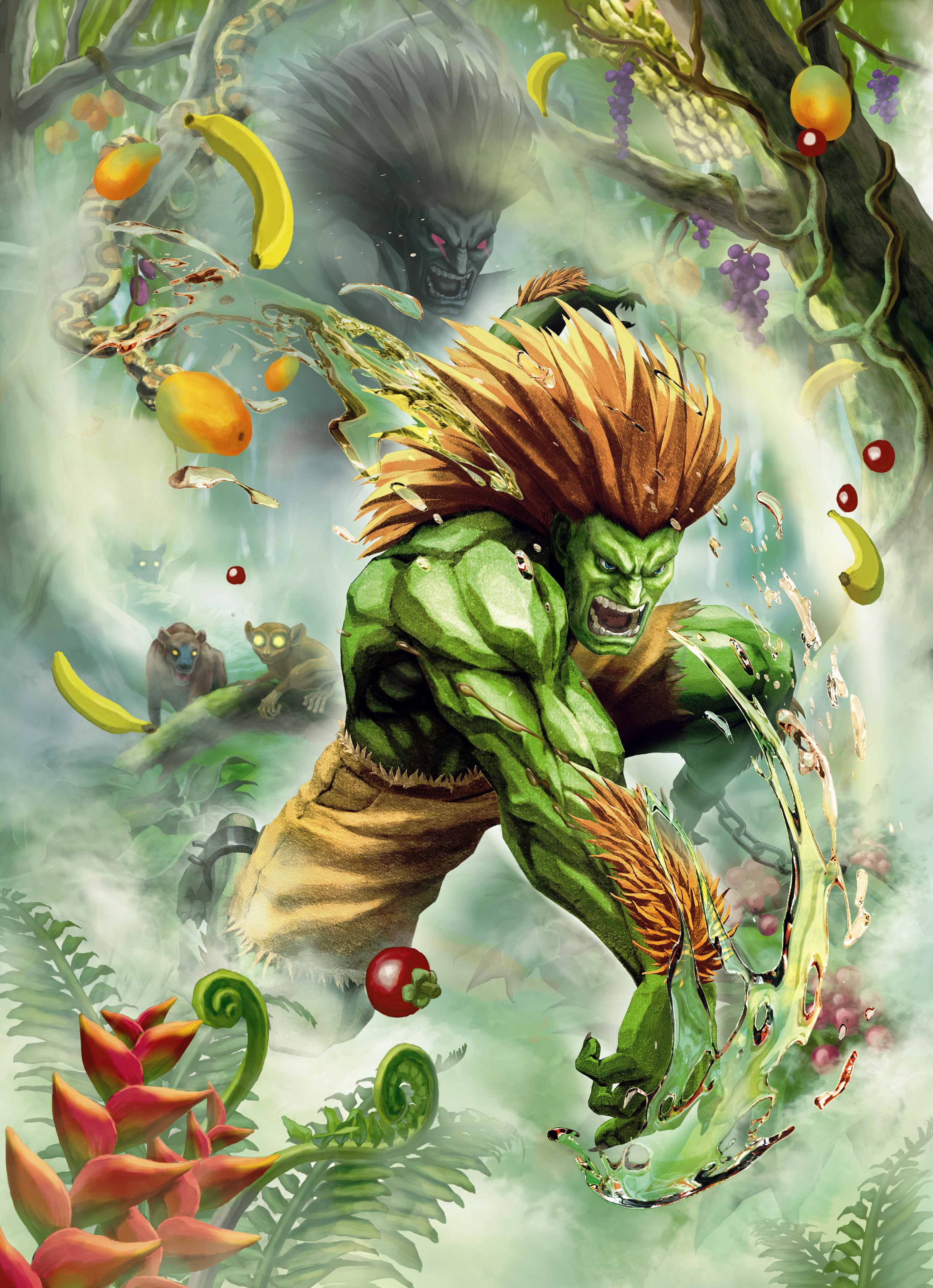 Blanka, Street Fighter X Tekken, 4K, Phone HD Wallpaper