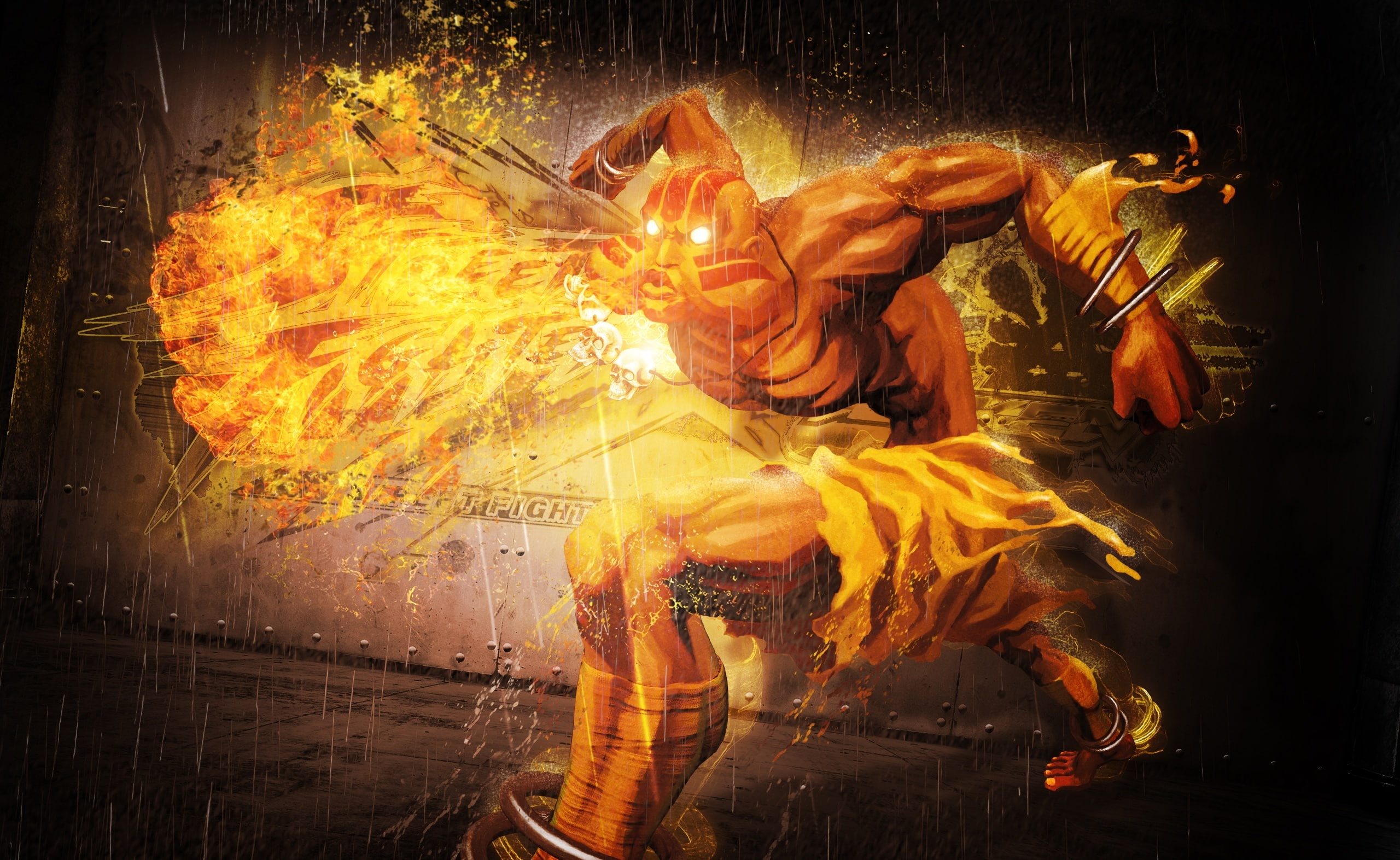 x, digital, motion, Street Fighter, nature, long exposure, flame, indoors, fire, arts culture and entertainment, illuminated, event, tekken, holding, blurred motion, HD Wallpaper