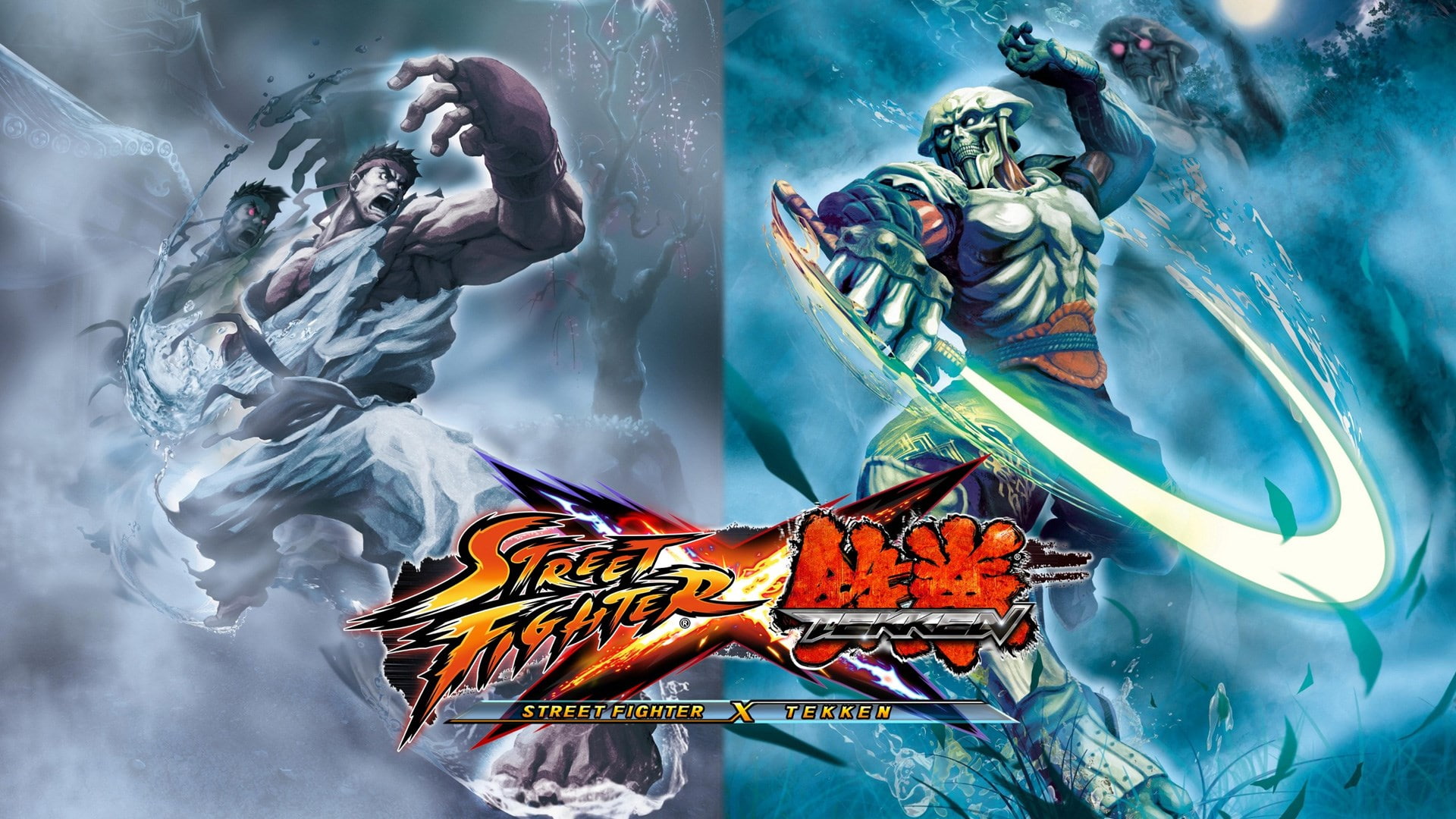 men, digital composite, indoors, nature, Street Fighter X Tekken, males, adult, creativity, waist up, water, clothing, art and craft, one person, 1080P, HD Wallpaper