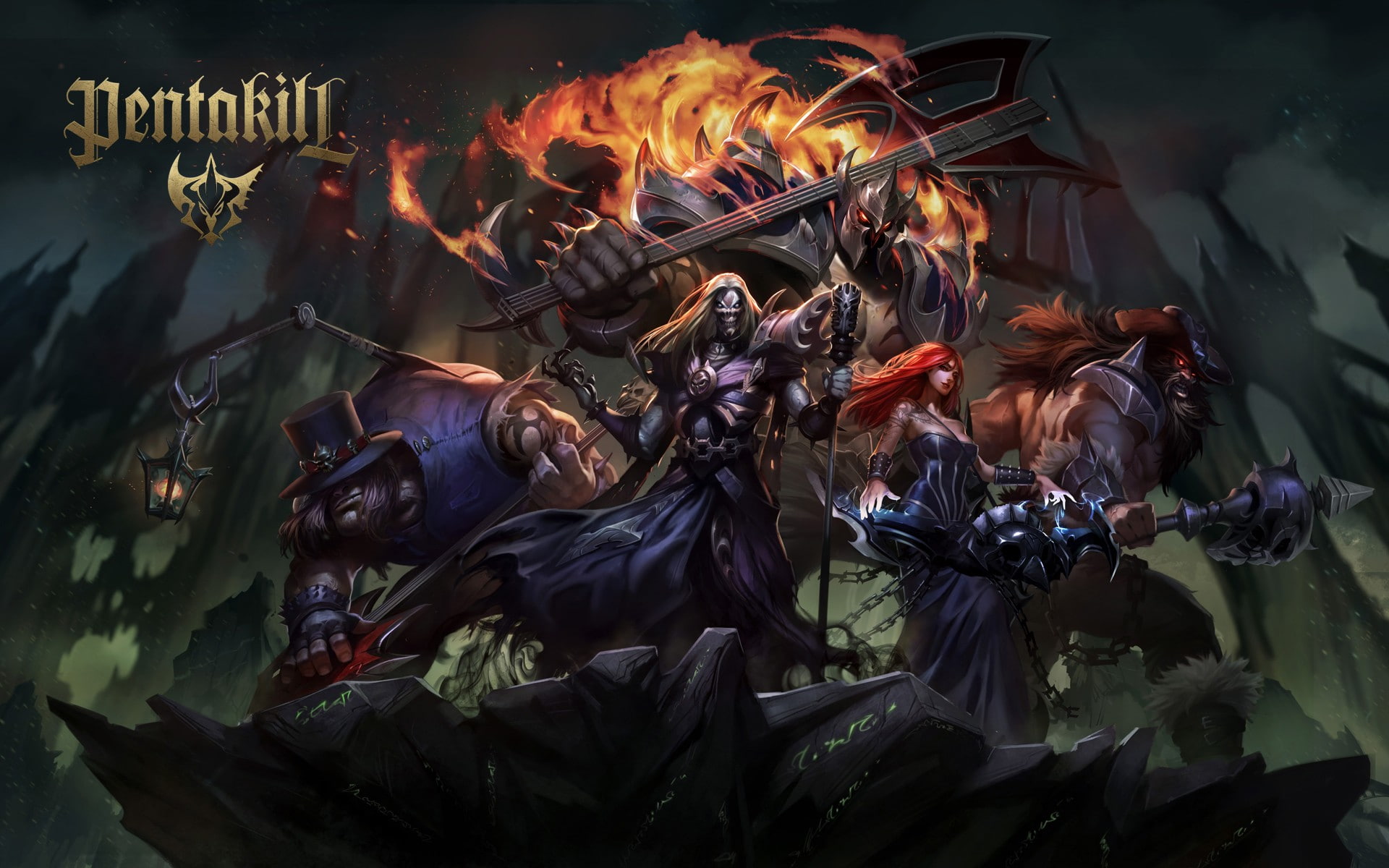 Pentakill, 1080P, League Of Legends, HD Wallpaper