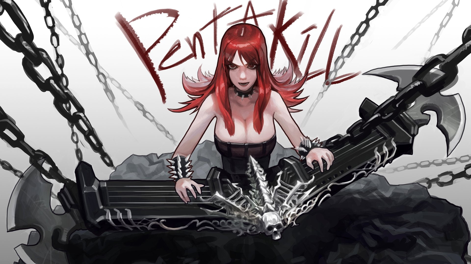 legends, fantasy, pentakill, metal, league, mmo, heavy, online, 1080P, fighting, HD Wallpaper