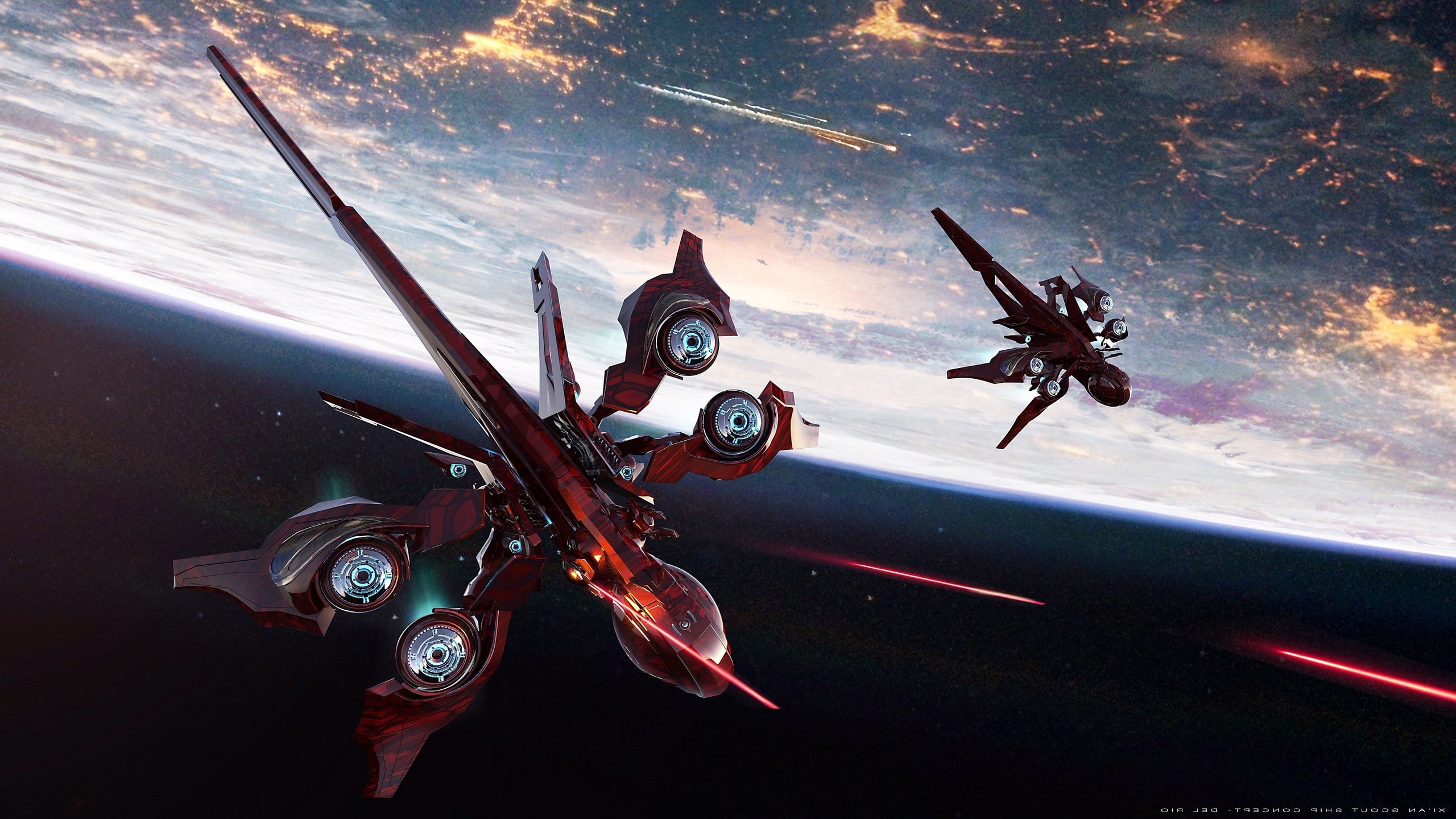 close-up, airplane, no people, day, transportation, nature, mode of transportation, space, cloud - sky, sea, fish, indoors, Star Citizen, 2K, sky, Karthu Al, HD Wallpaper