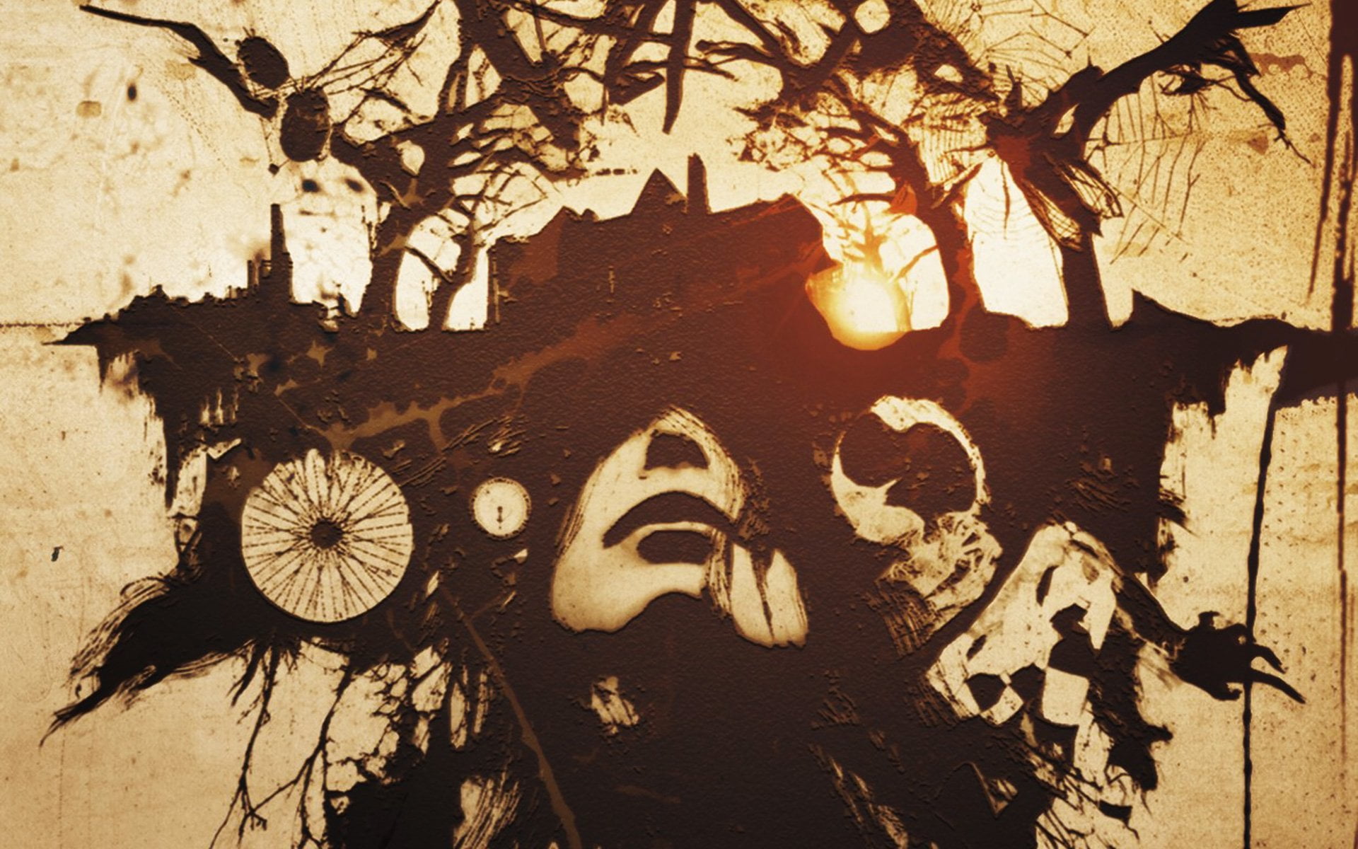 no people, sunlight, building exterior, representation, tree, nature, human representation, craft, architecture, Resident Evil, creativity, shadow, art and craft, HD Wallpaper