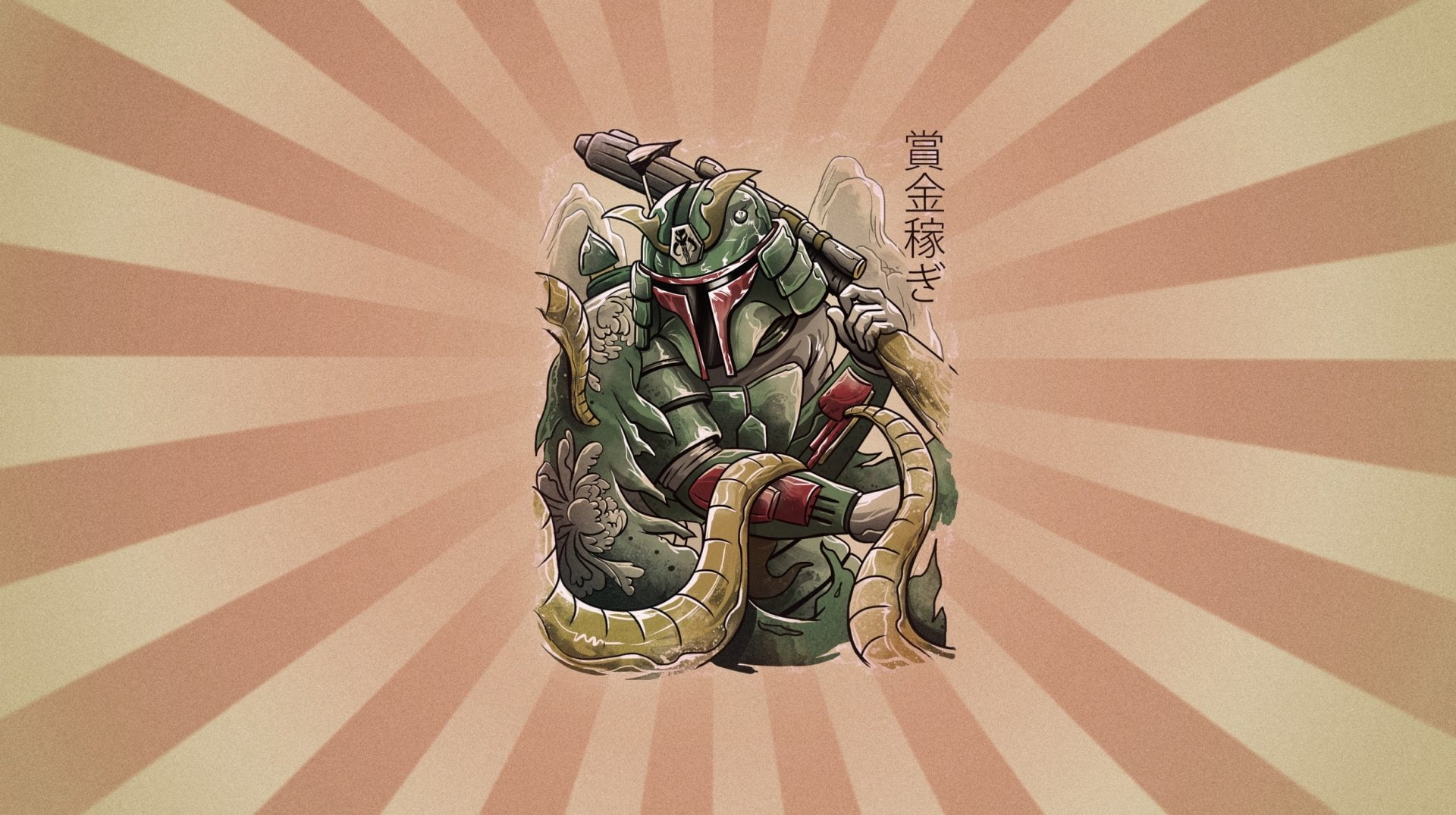 Star Wars, 1080P, Samurai, Boba Fett, HD Wallpaper