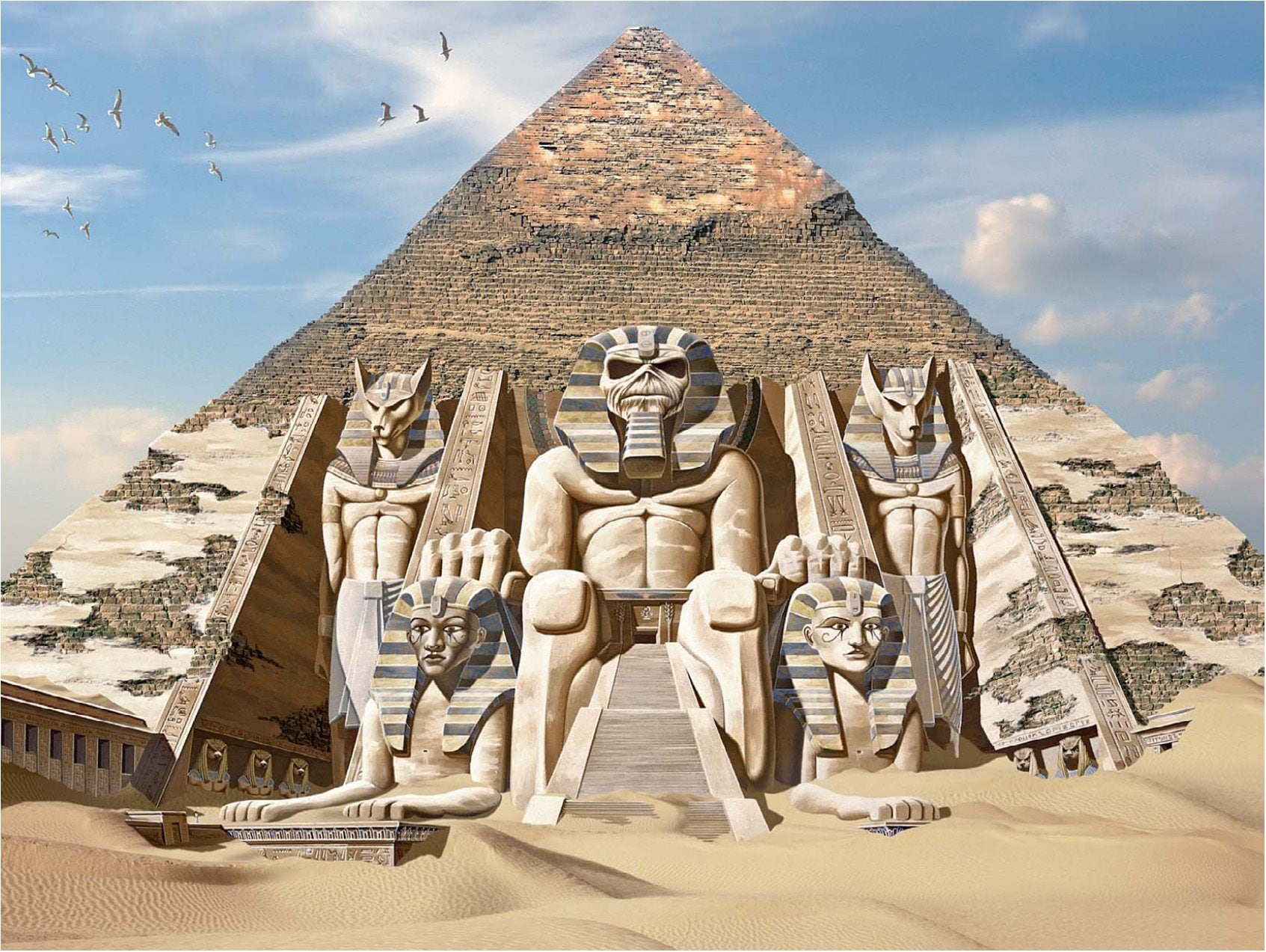 mythology, Iron Maiden, 720P, egypt, gods, HD Wallpaper