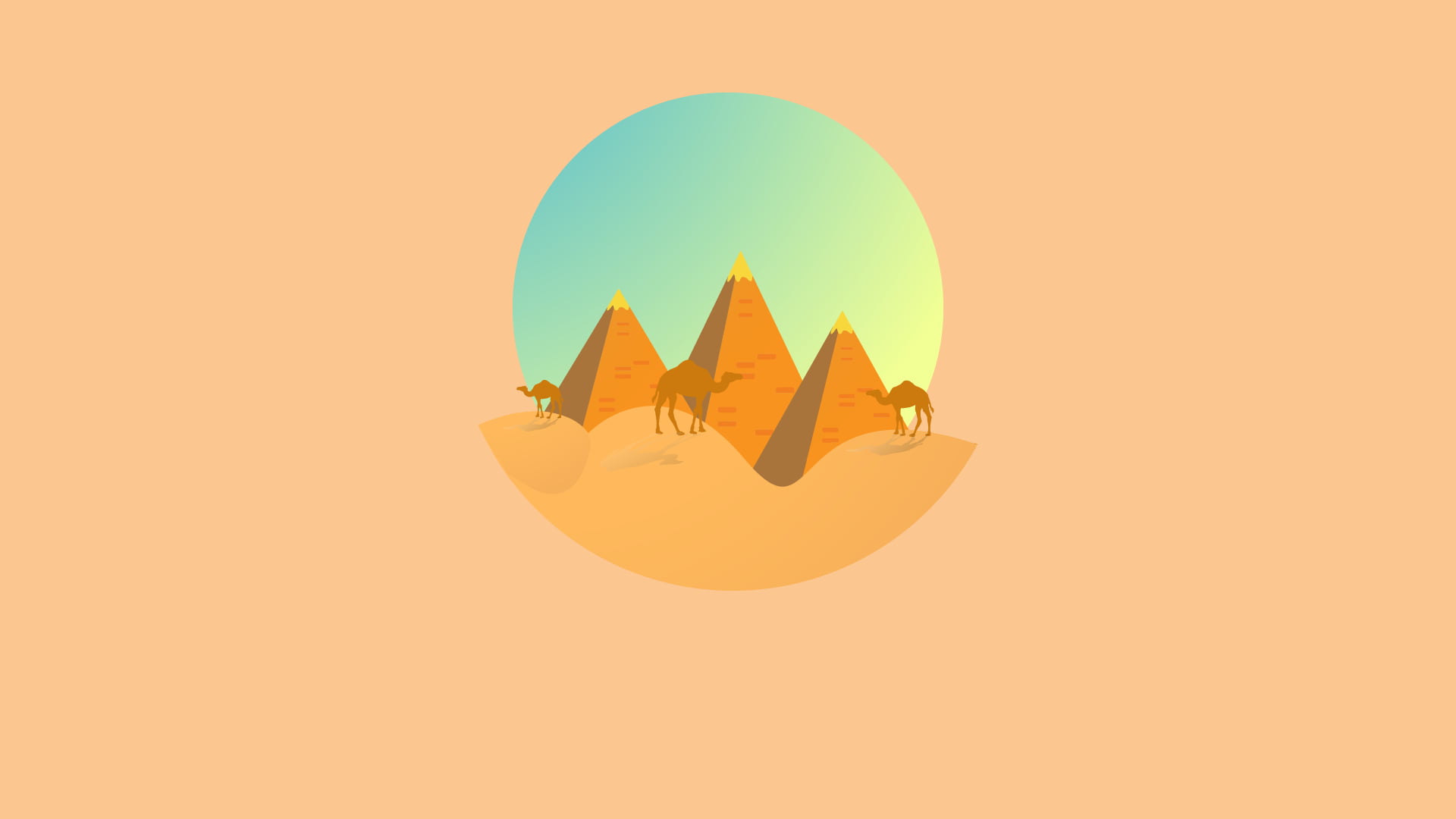 Egyptian, artwork, Egypt, minimalism, Egyptian mythology, 1080P, HD Wallpaper