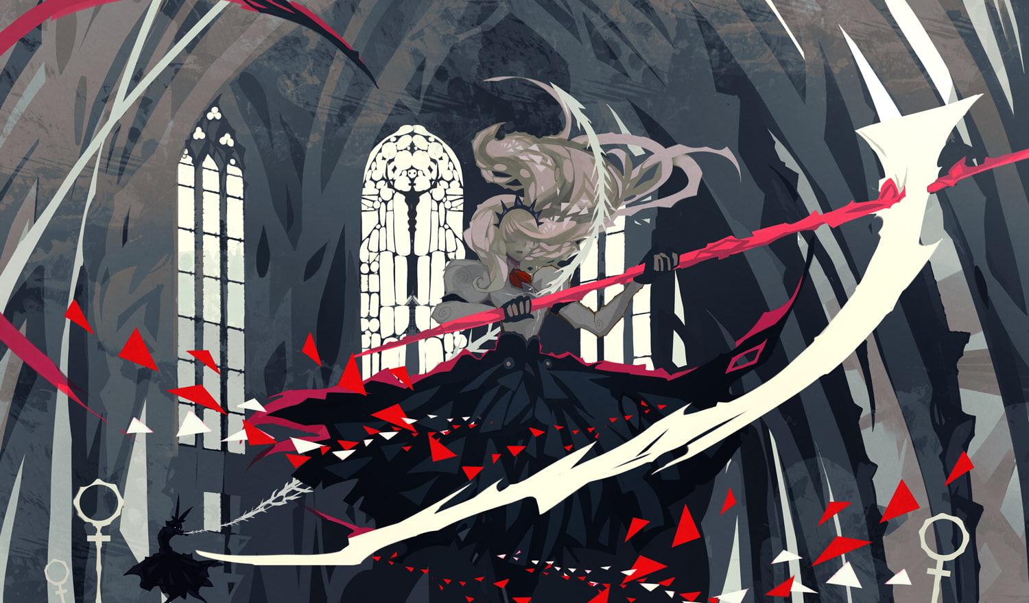 artwork, 720P, fantasy art, scythe, Nano Mortis, HD Wallpaper