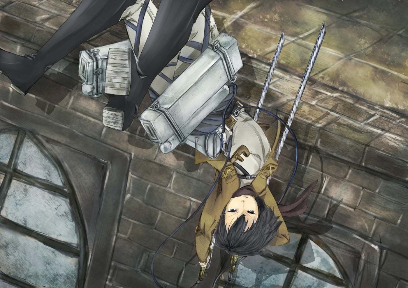 titans, fan, machine part, fuel and power generation, equipment, indoors, digital, Mikasa Ackerman, Shingeki no Kyojin, industry, exhaust fan, HD Wallpaper