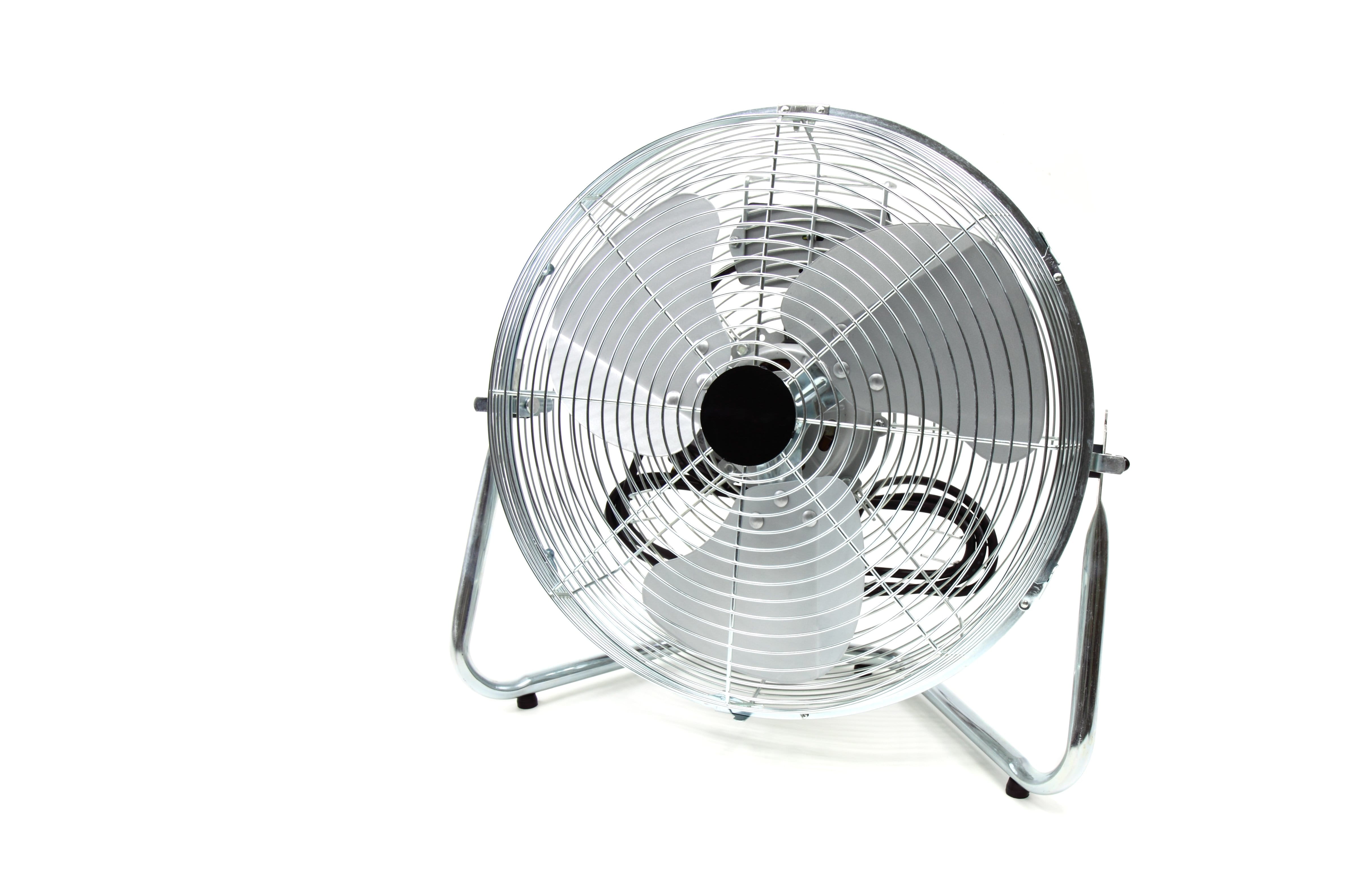 cut out, still life, gray, chrome, wind, white color, indoors, blade, industrial, white background, circle, motor, electric fan, metal, studio shot, close-up, HD Wallpaper