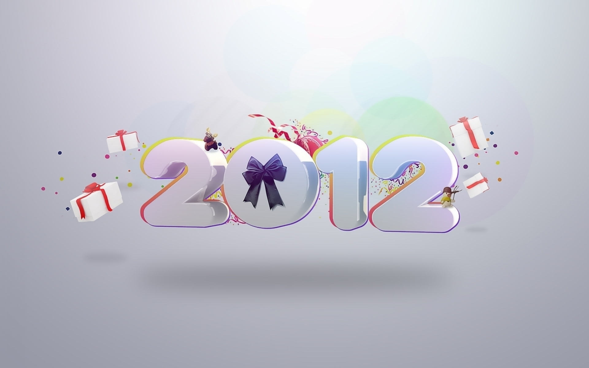 celebration, gifts, 2012, logo, 1080P, new year, year, HD Wallpaper