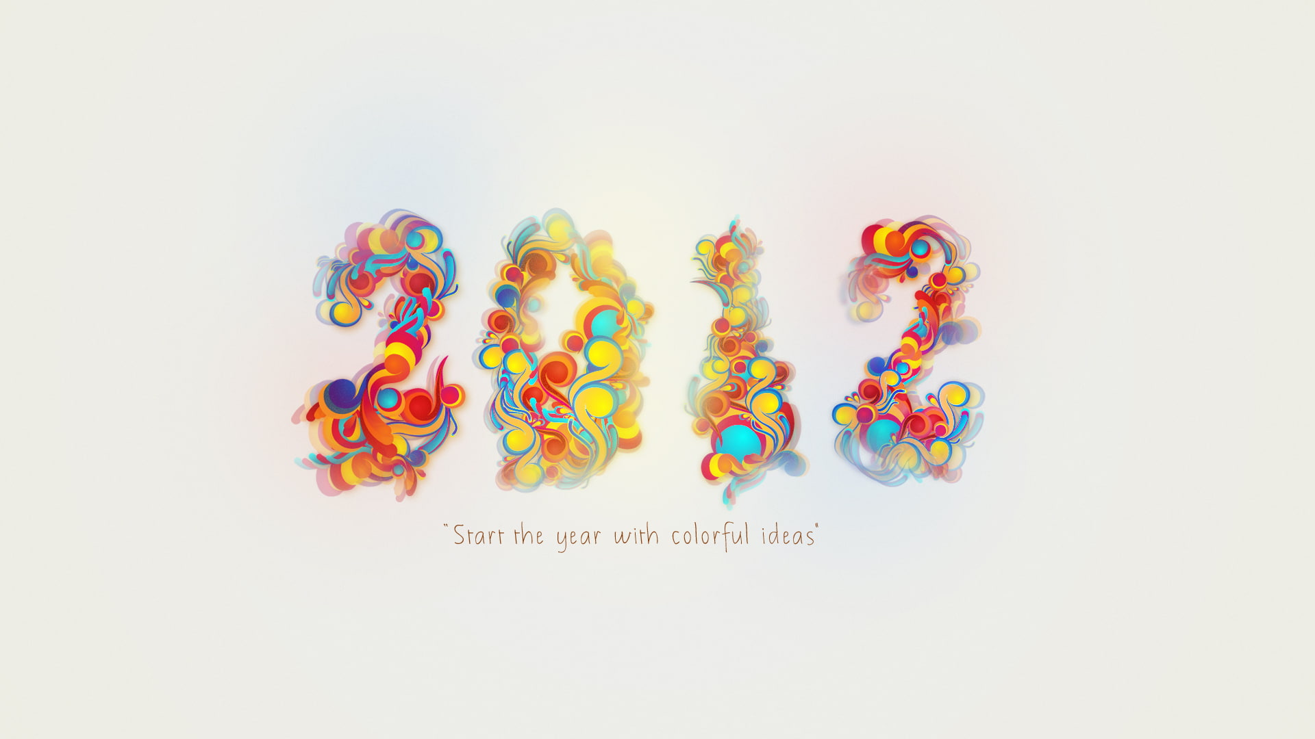 2012, year, hd, celebrations, 1080P, colorful, new, HD Wallpaper