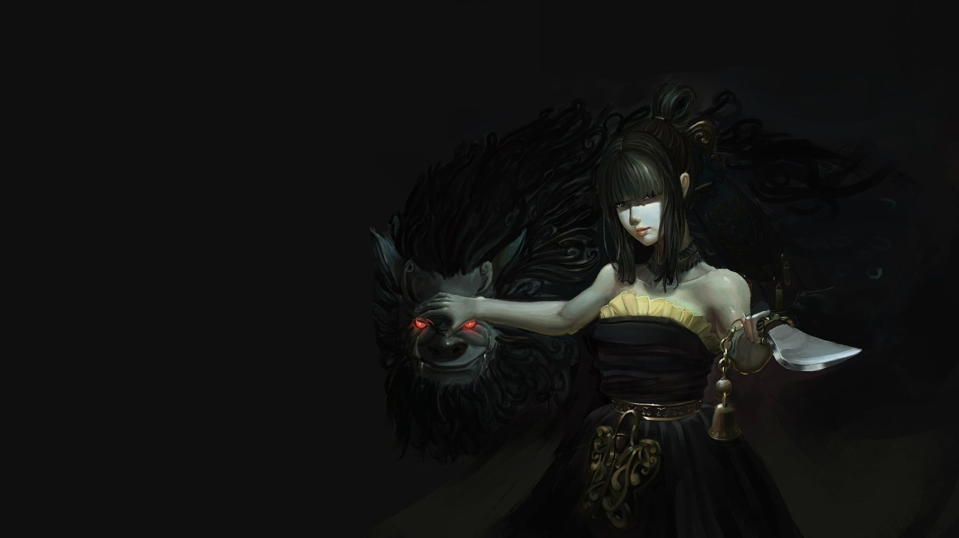 Black Desert Online, weapons, fantasy, girl, 1080P, art, HD Wallpaper