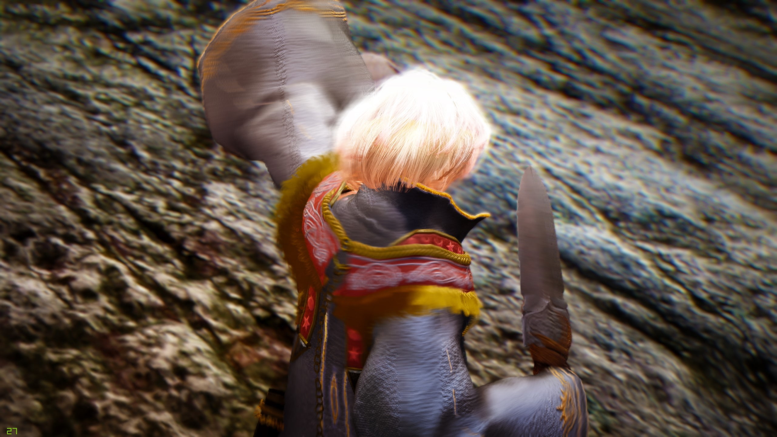 one person, hairstyle, 2K, black desert online, blond hair, child, animal wildlife, vertebrate, childhood, rear view, selective focus, leisure activity, HD Wallpaper