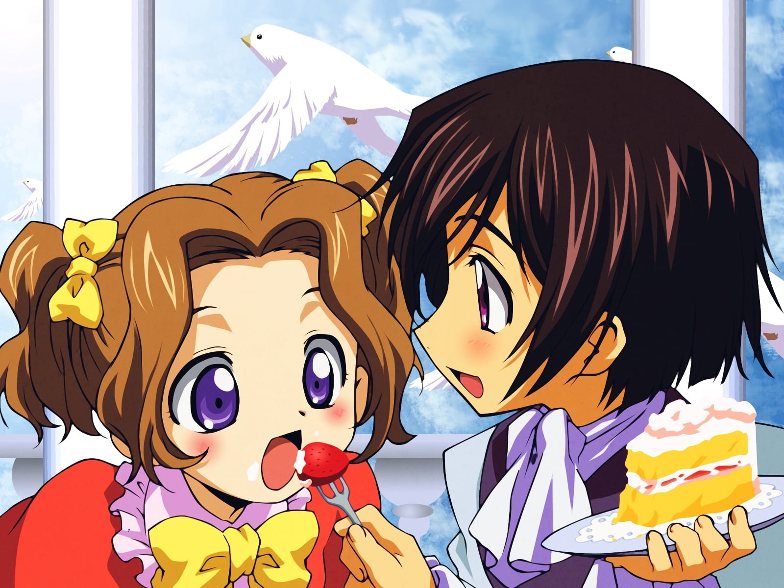 human Face, characters, adult, females, joy, love, people, male, lelouch lamperouge, art and craft, smiling, women, male likeness, female, computer Graphic, HD Wallpaper