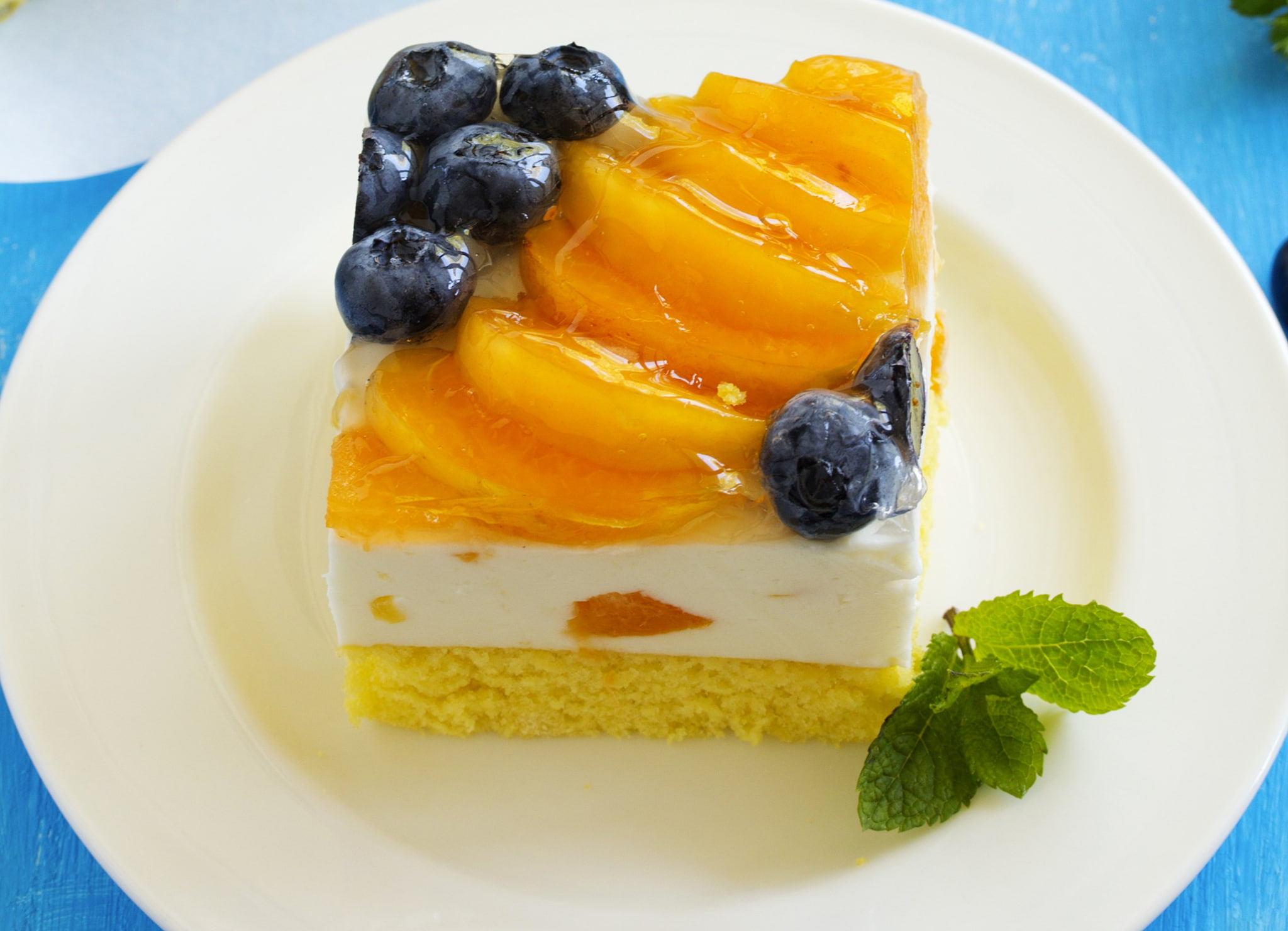 plate, berries, layer, piece, 1080P, cake, HD Wallpaper