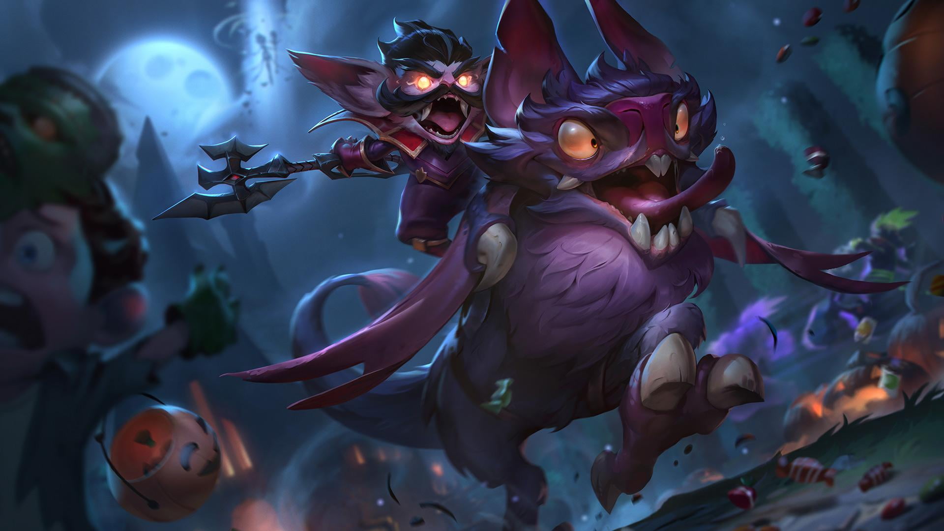 growth, human representation, plant, Summoners Rift, Kled (League of Legends), illuminated, figurine, 1080P, focus on foreground, close-up, nature, flowering plant, HD Wallpaper