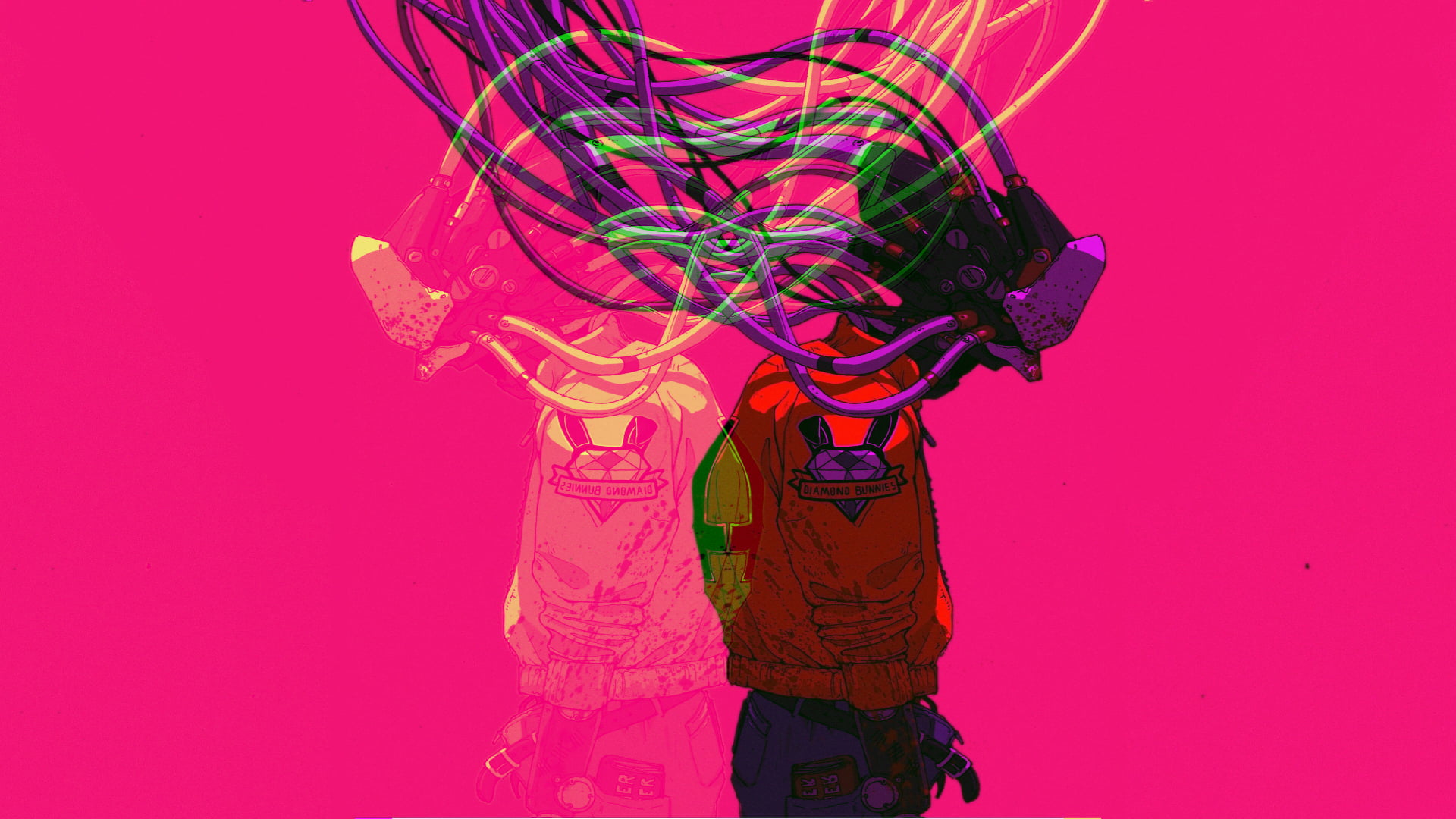 ghost, Wouter Gort, robot, cyberpunk, 1080P, HD Wallpaper