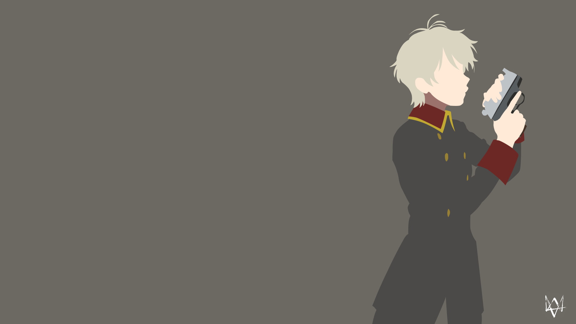 copy space, lifestyles, rear view, one person, black background, indoors, well-dressed, anime boys, suit, waist up, studio shot, women, Slaine Troyard, HD Wallpaper