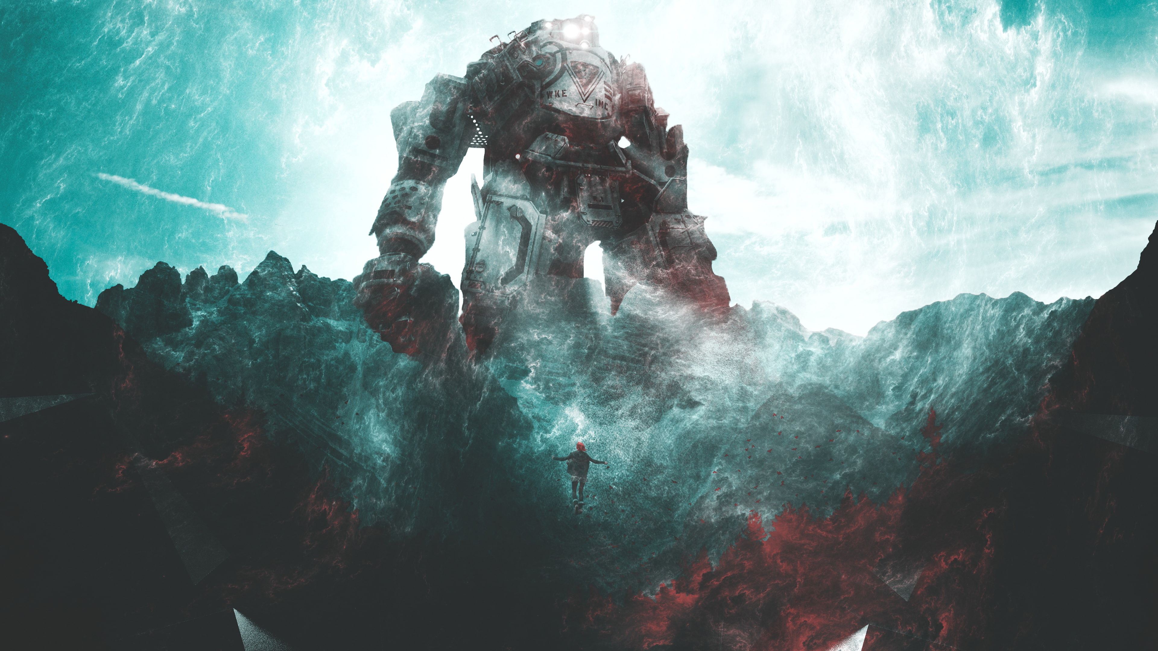 Greatness, Adventure, 4K, 4K, Legacy, Girl, Giant Robot, HD Wallpaper
