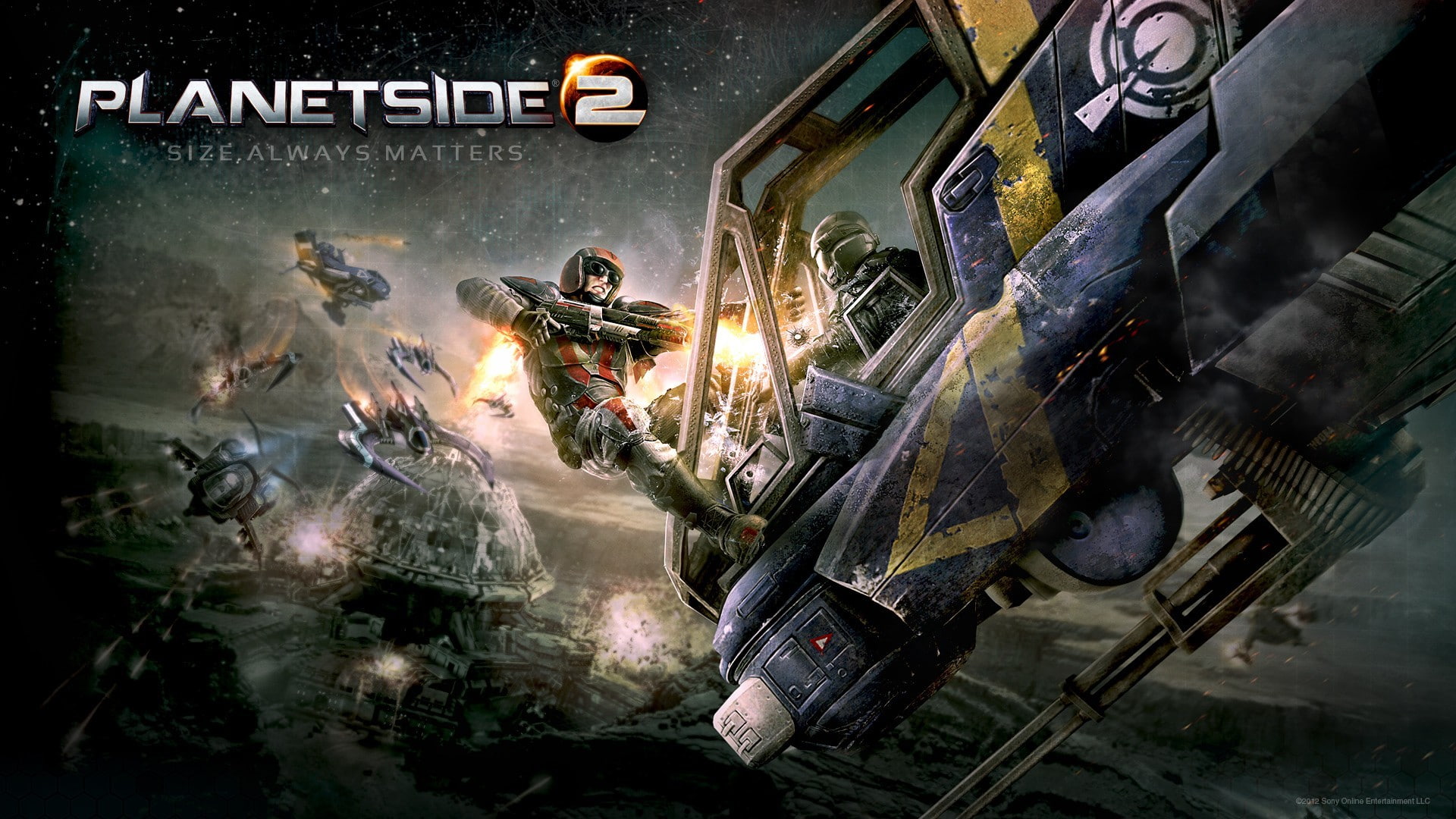 no people, low angle view, 1080P, video games, mode of transportation, Planetside 2, representation, working, aggression, built structure, indoors, night, HD Wallpaper
