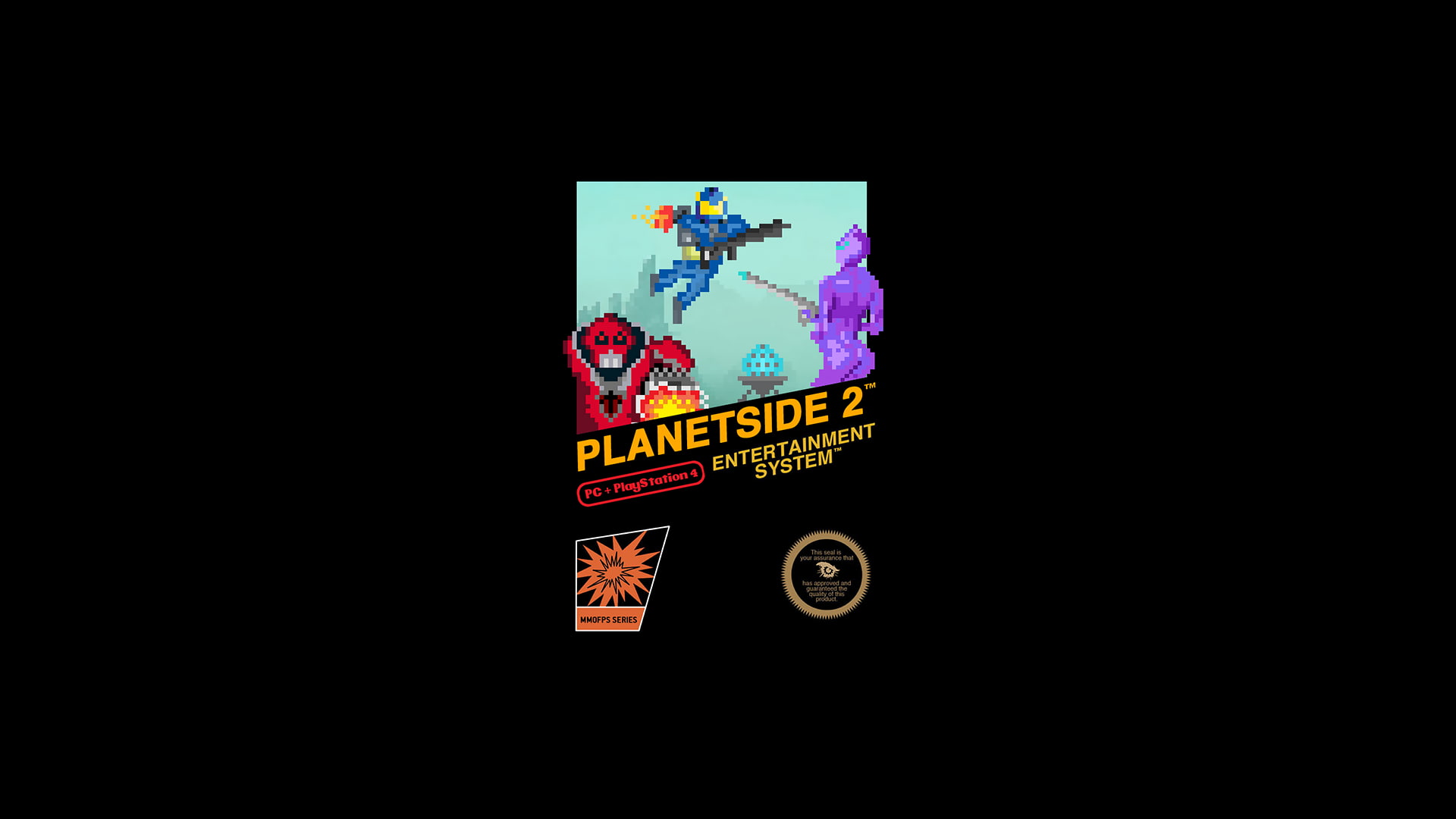 minimalism, pixel art, 1080P, Nintendo Entertainment System, retro games, PC gaming, Planetside 2, HD Wallpaper