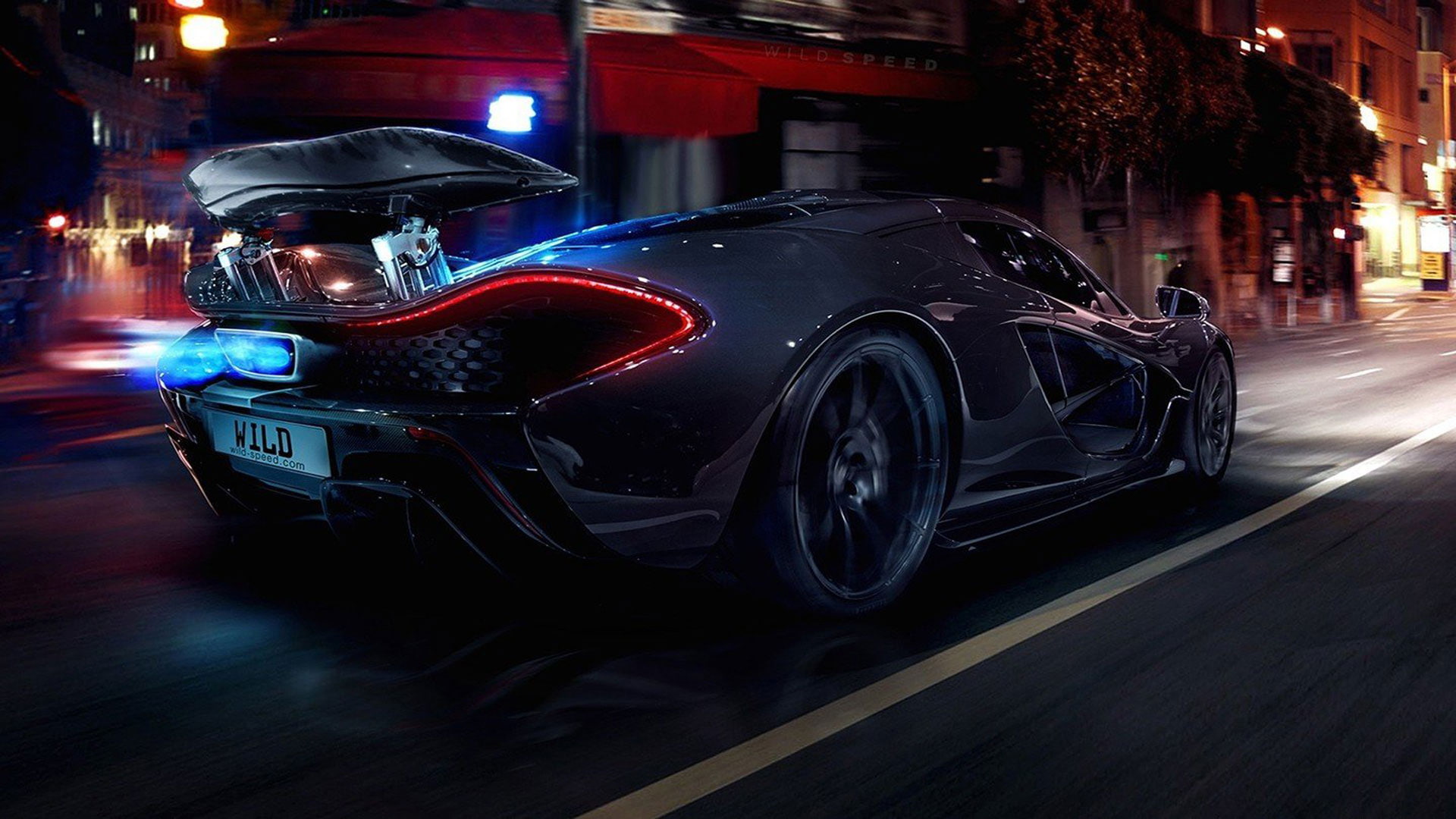 city, 1080P, McLaren P1, HD Wallpaper