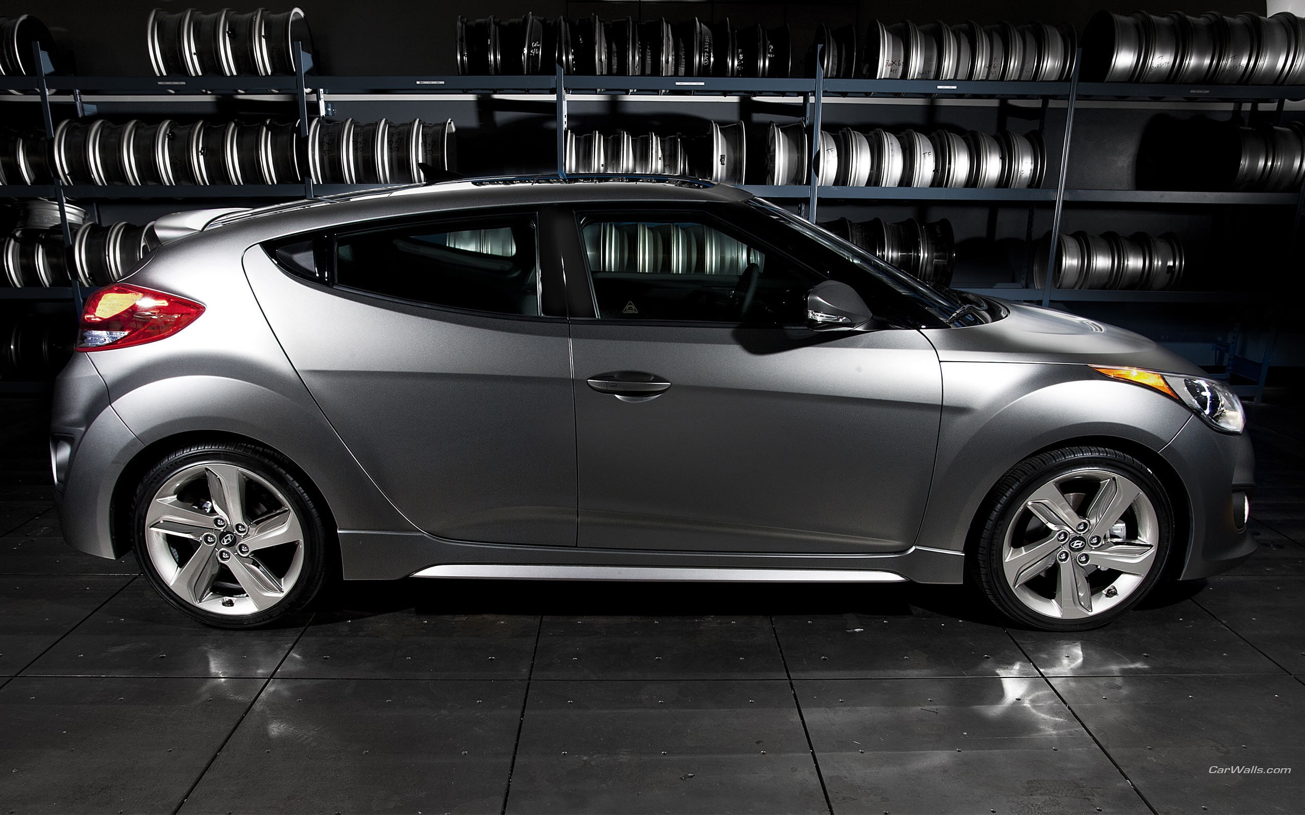 car, Hyundai, Veloster, 2K, vehicle, silver cars, HD Wallpaper