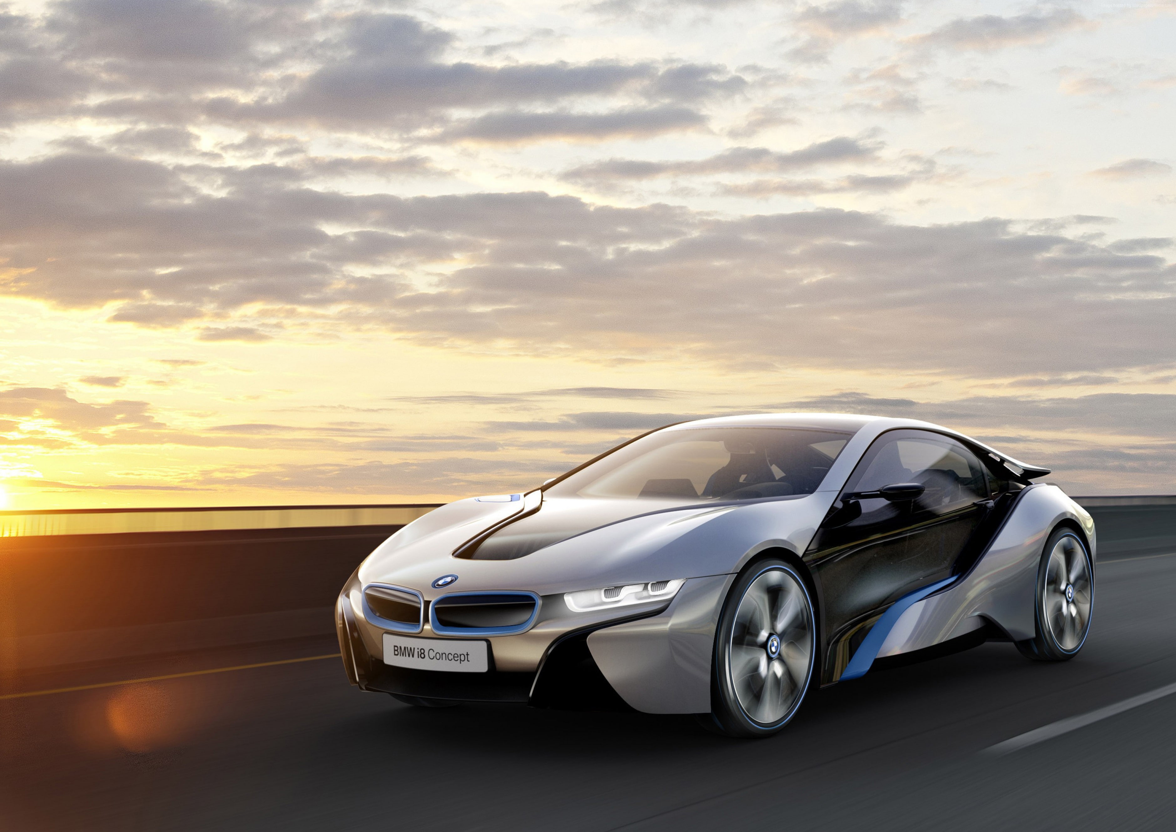 2K, electric cars, GT, sunset, Gran Turismo, MCV, carbon, 4k, Project I, luxury cars, side, BMW, BMW i8, Best Electric Cars 2015, HD Wallpaper