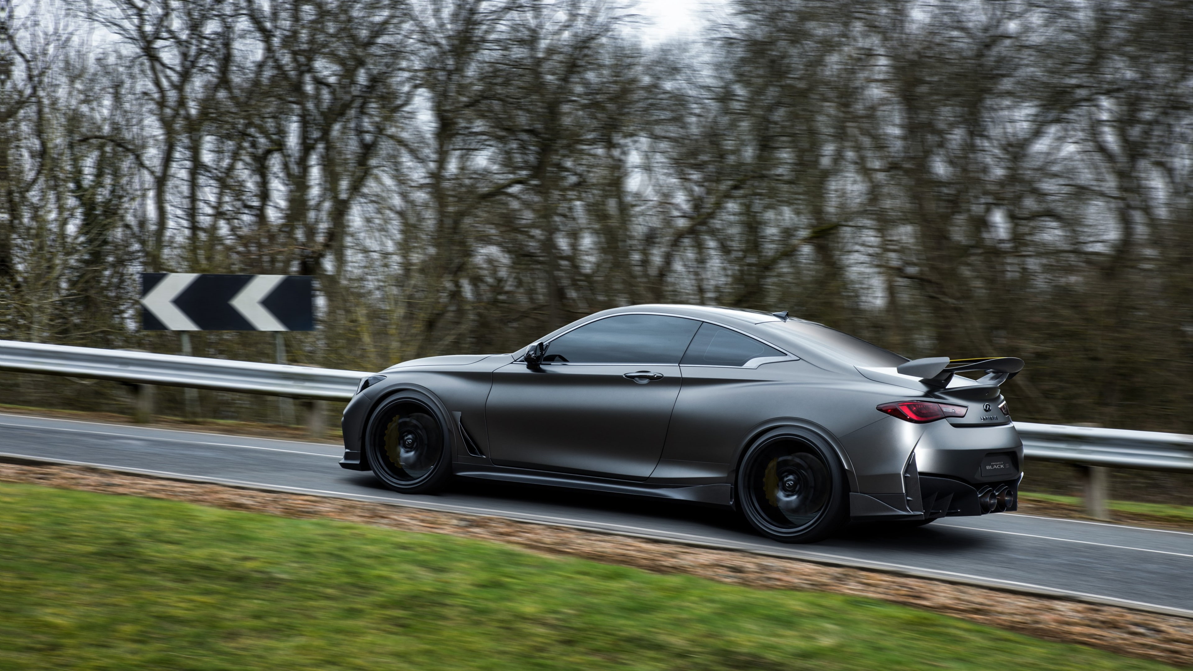 4K, Infiniti Q60 Project Black S, 2018 Cars, 4K, HD Wallpaper