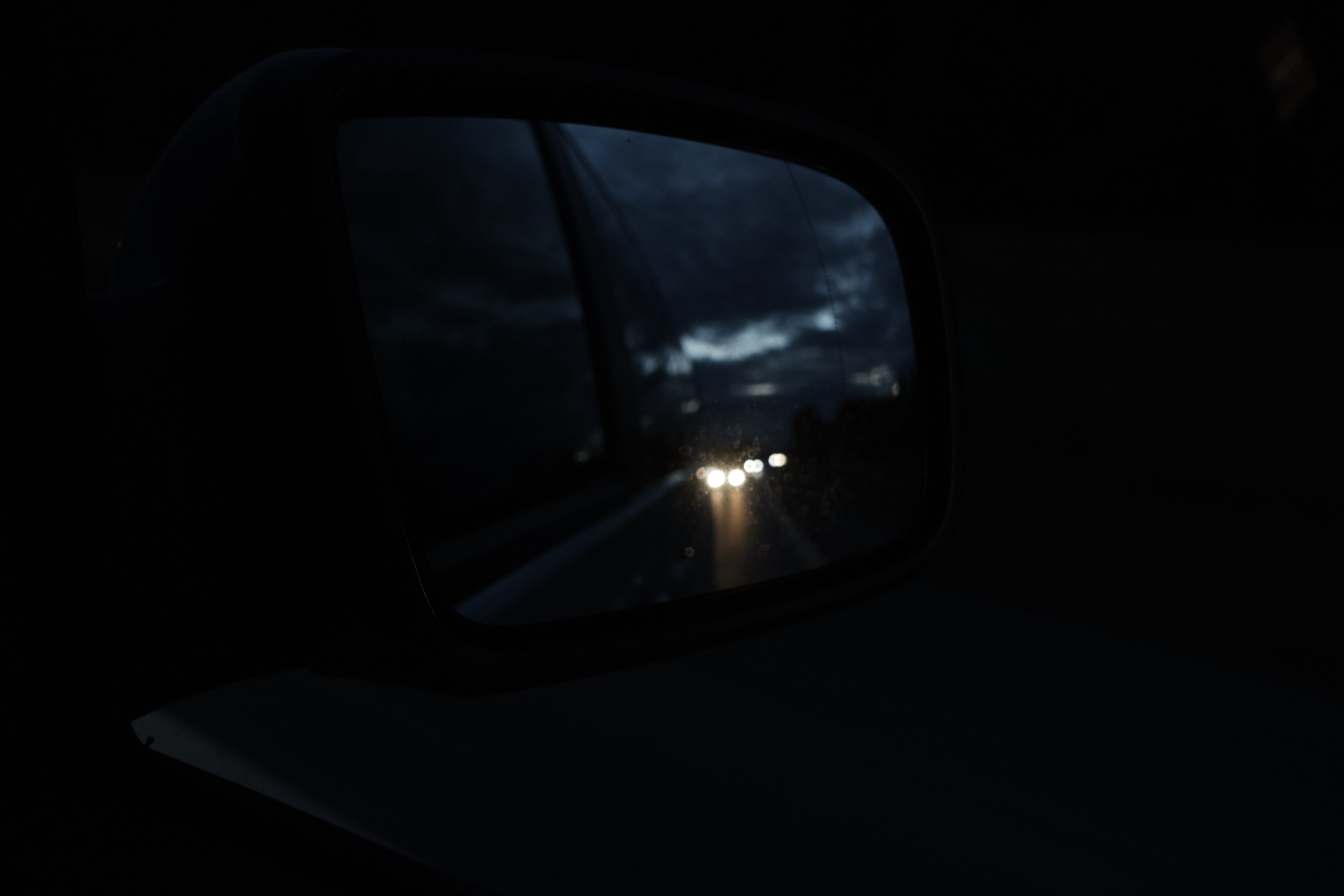 night, sky, black color, vehicle mirror, motor vehicle, travel, close-up, reflection, nature, side-view mirror, transparent, glass - material, car interior, HD Wallpaper
