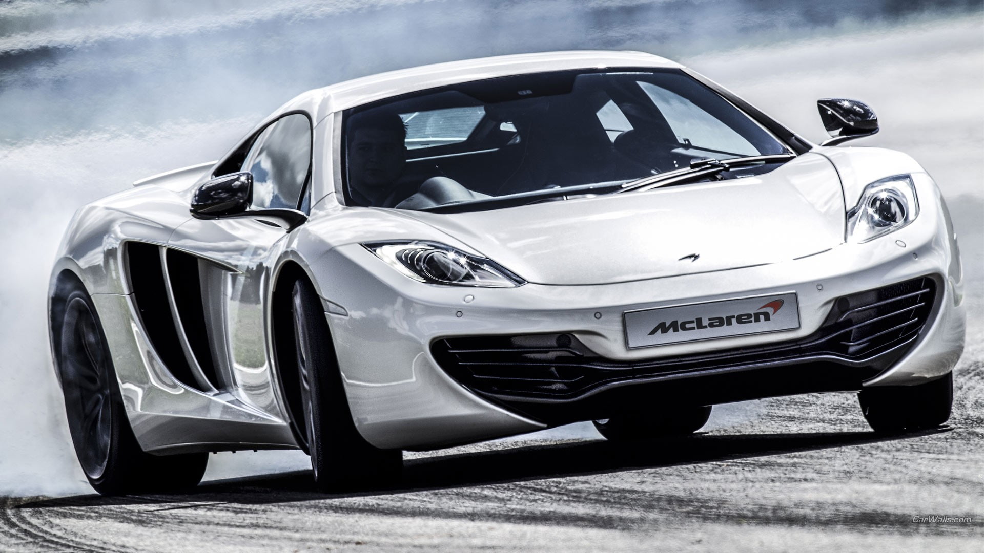 sunlight, vehicle, silver colored, mode of transportation, day, sport, cloud - sky, sports car, chrome, McLaren, silver cars, benz, racecar, 1080P, competition, HD Wallpaper