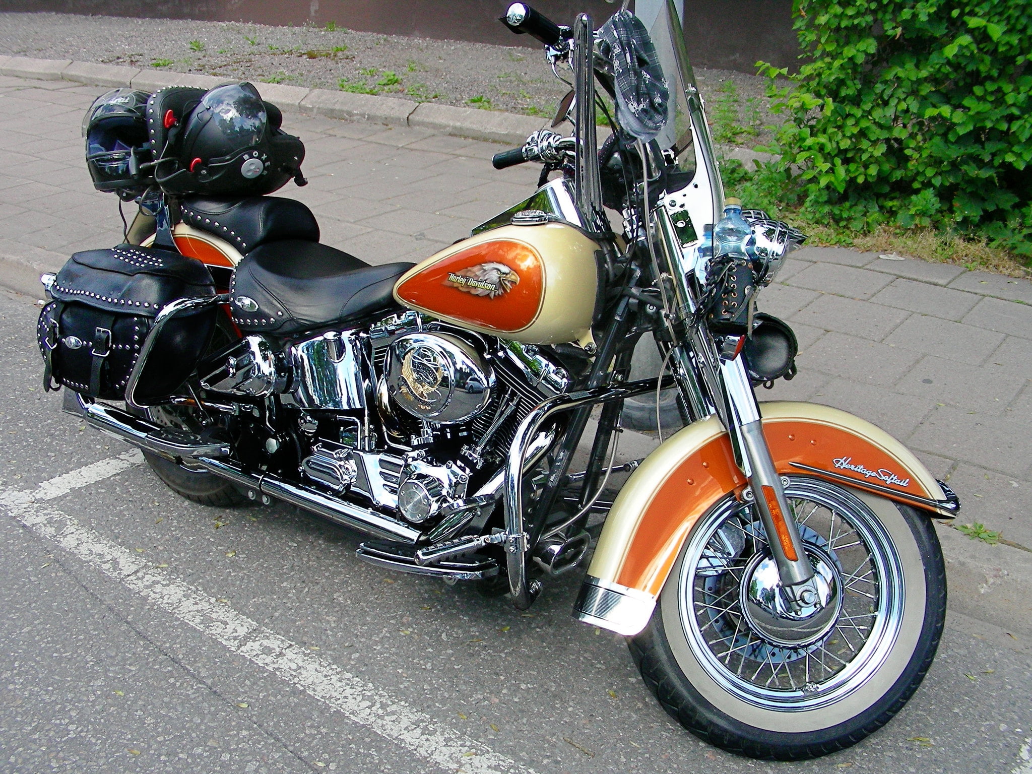 Harley Davidson, custom-made, 1080P, motorcycle, HD Wallpaper