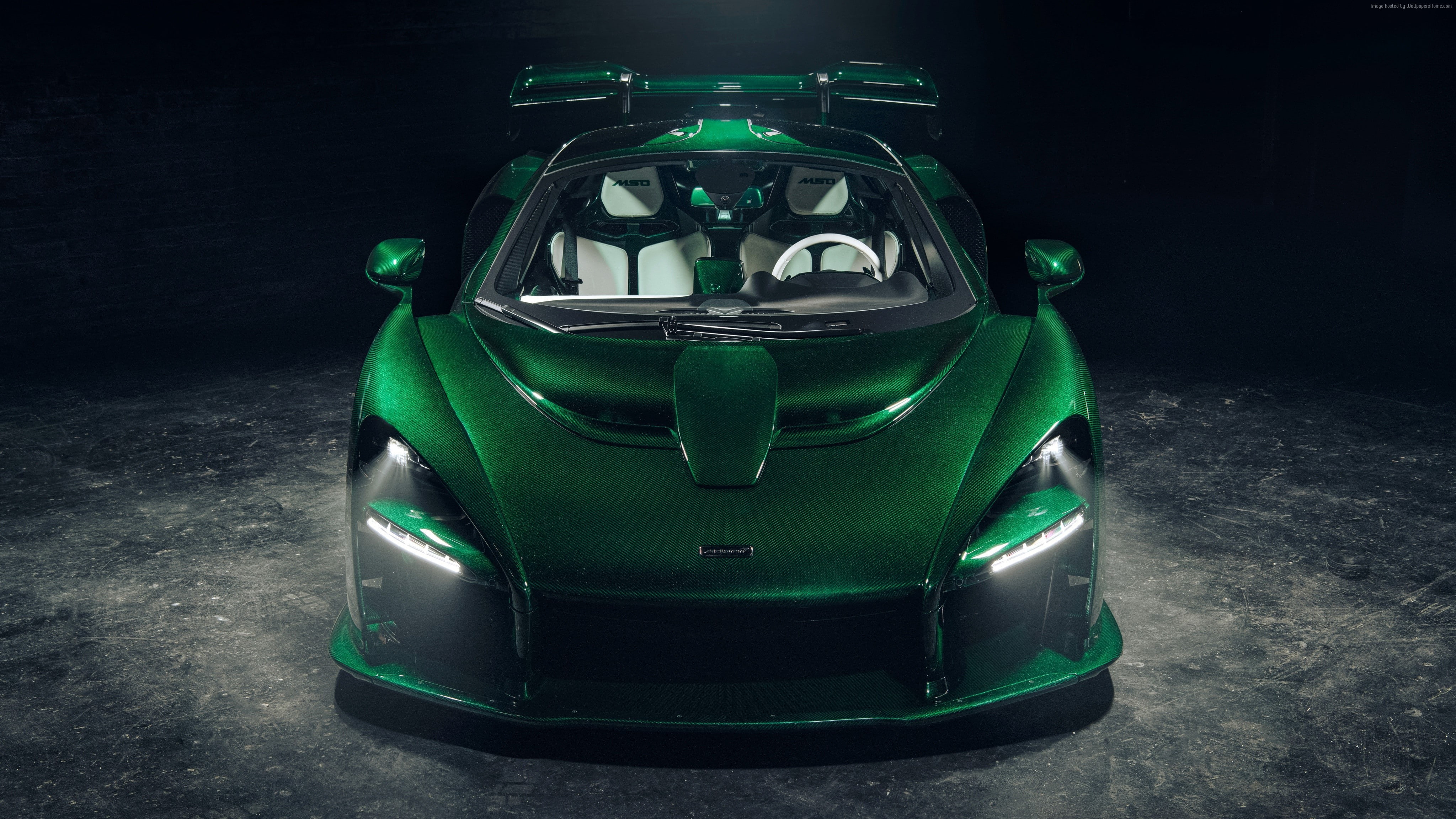 2018 Cars, 4K, 4K, McLaren Senna GTR Green Carbon, supercar, HD Wallpaper