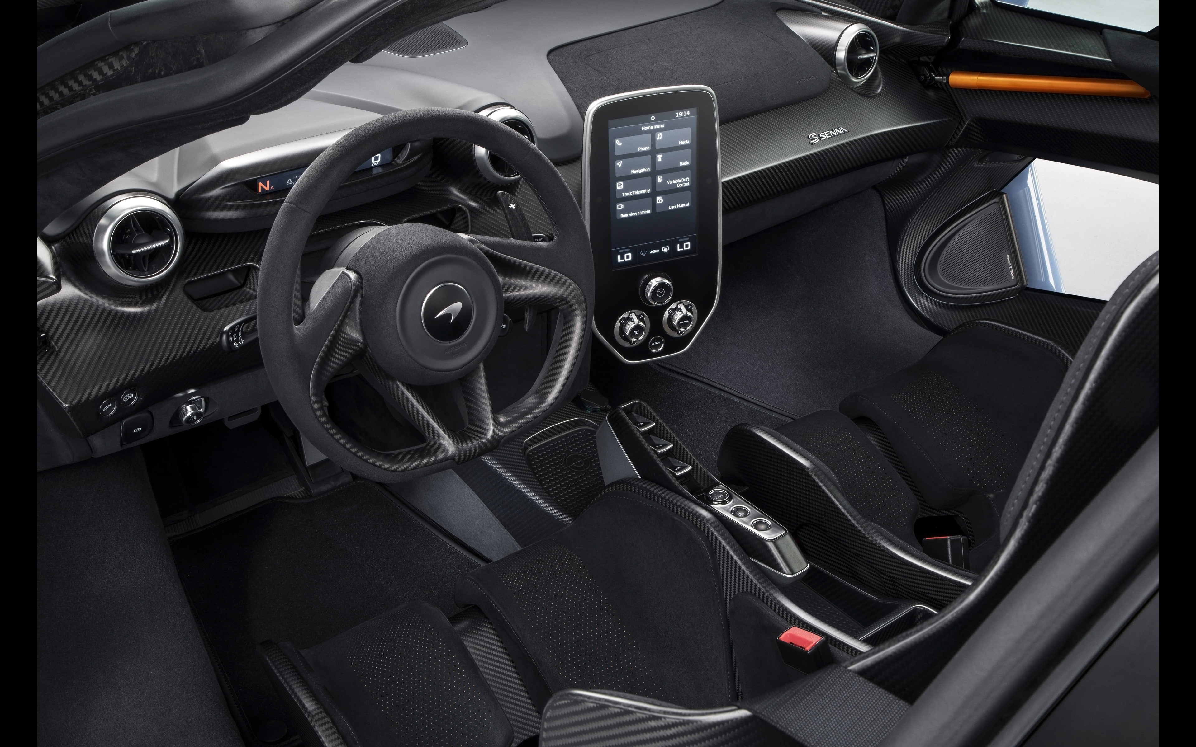 no people, senna, modern, mclaren, land vehicle, black color, indoors, victory, and, leather, gearshift, mode of transportation, transportation, motor vehicle, HD Wallpaper
