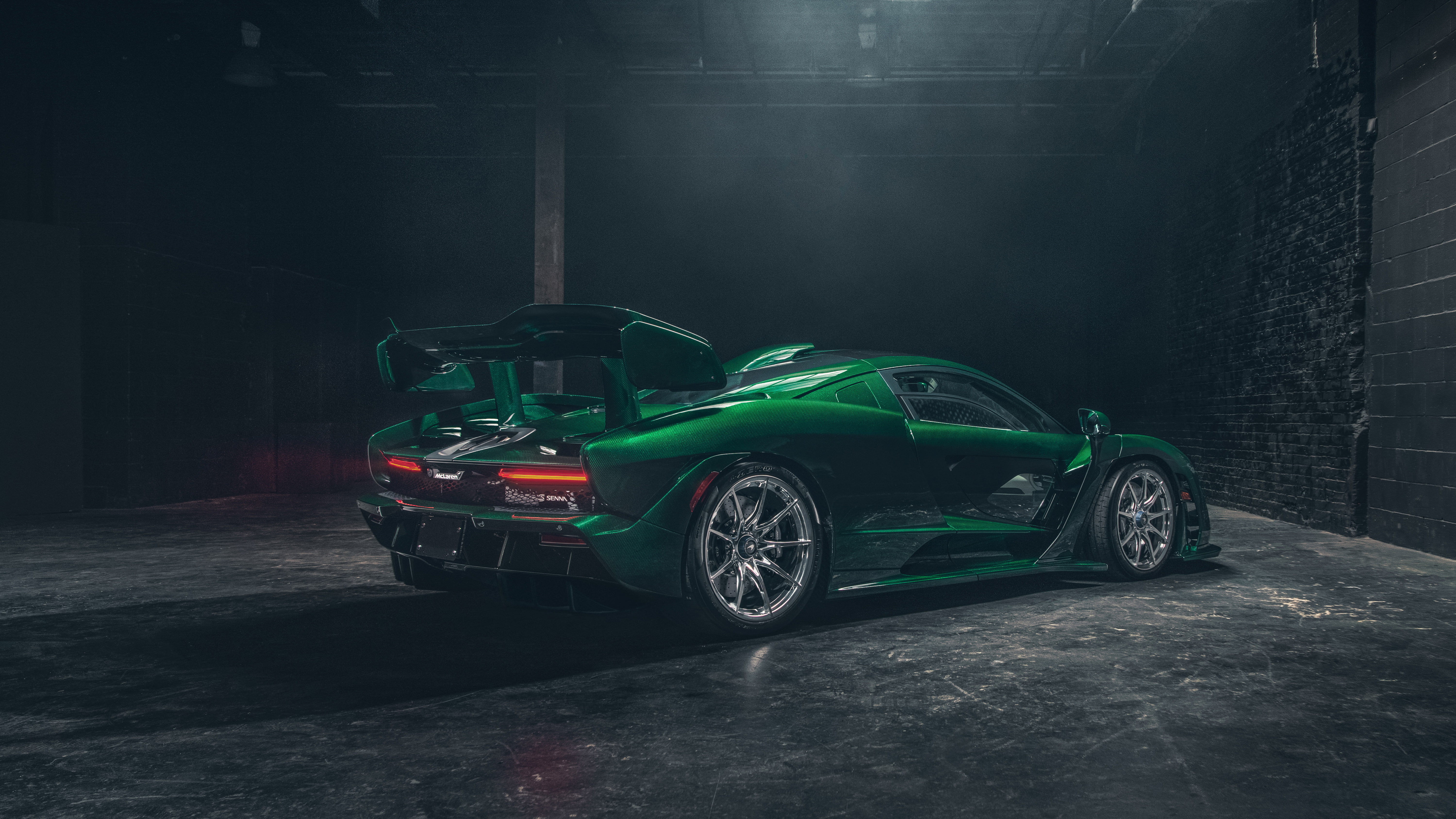 McLaren Senna, 5K, 5K, Emerald Green, 2018, HD Wallpaper